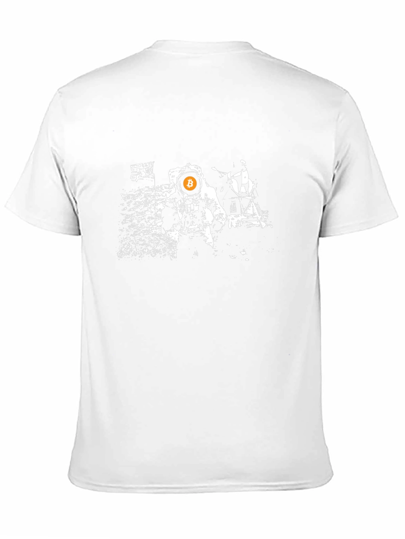 Bitcoin to the Moon Black T-Shirt - Crypto Astronaut