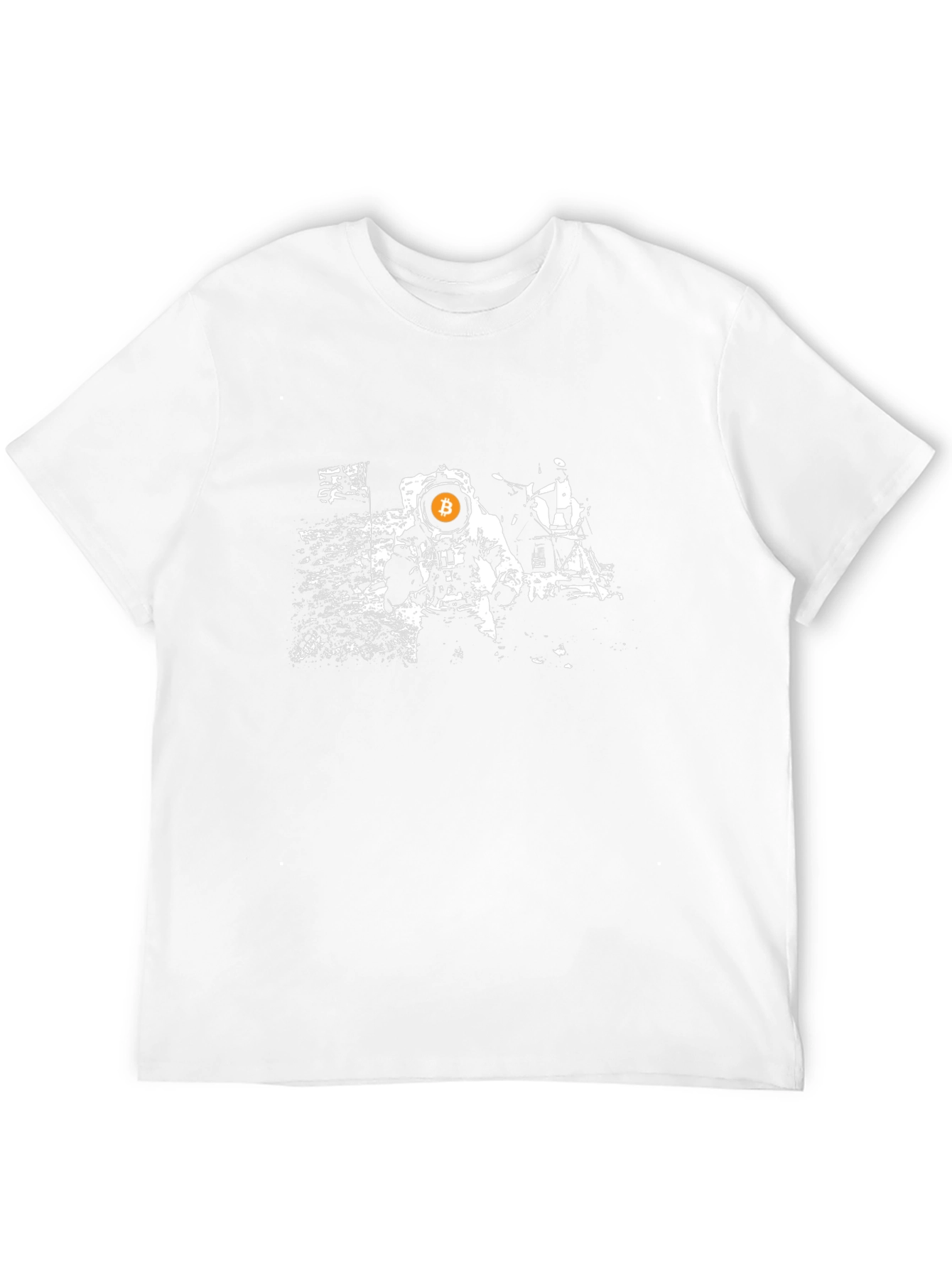 Bitcoin to the Moon Black T-Shirt - Crypto Astronaut