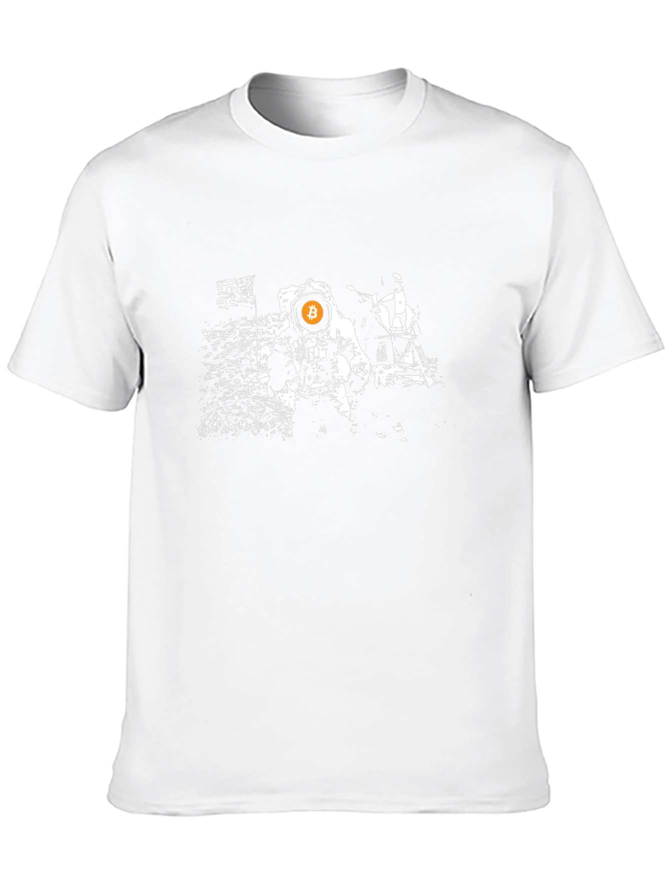 Bitcoin to the Moon Black T-Shirt - Crypto Astronaut