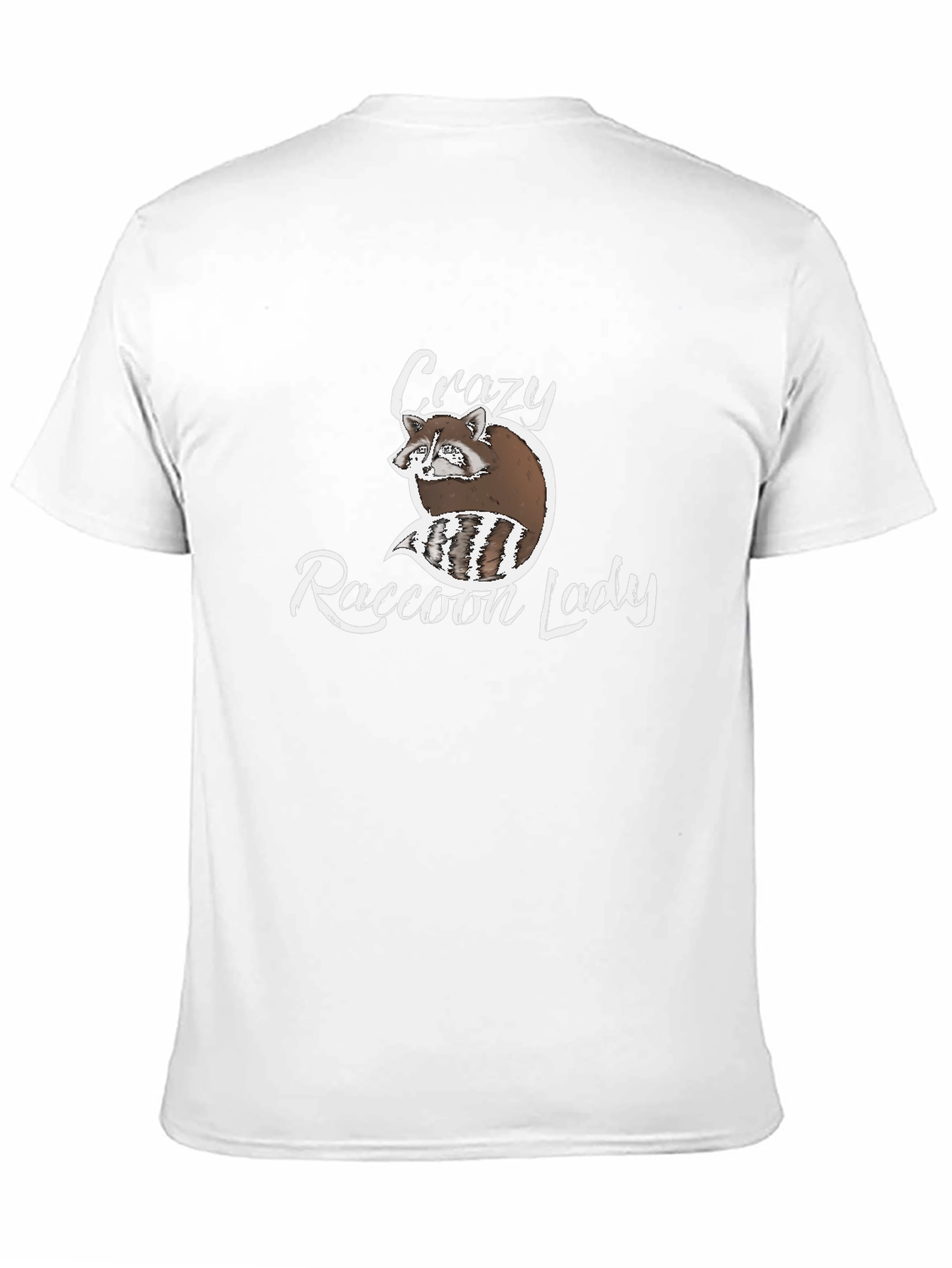 Crazy Raccoon Lady Graphic T-Shirt