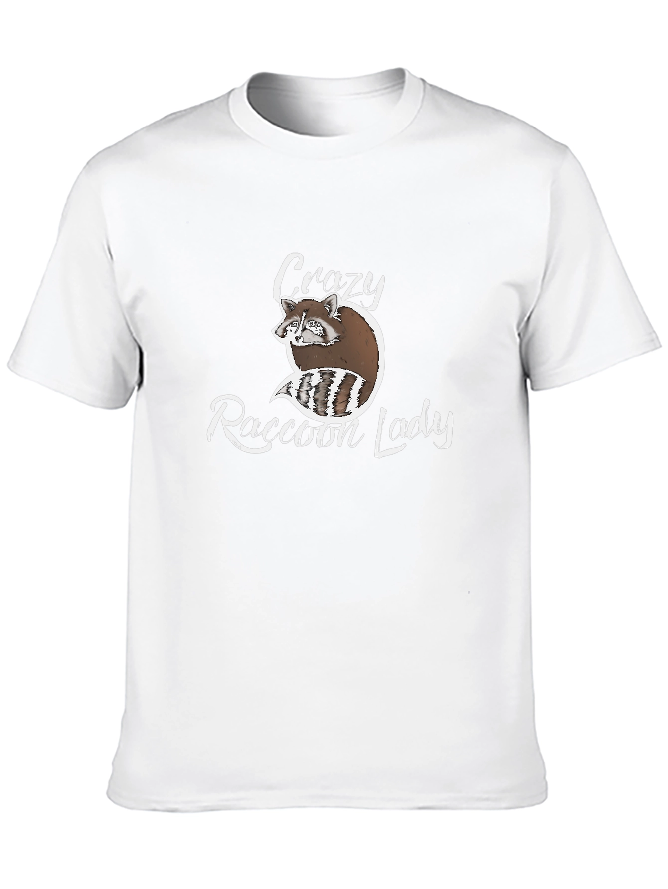 Crazy Raccoon Lady Graphic T-Shirt