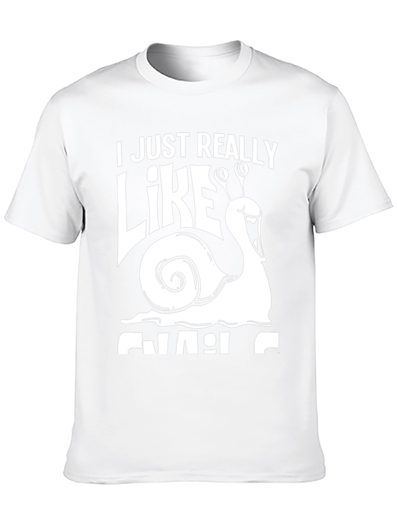 I Just Really Like Snails Black T-Shirt