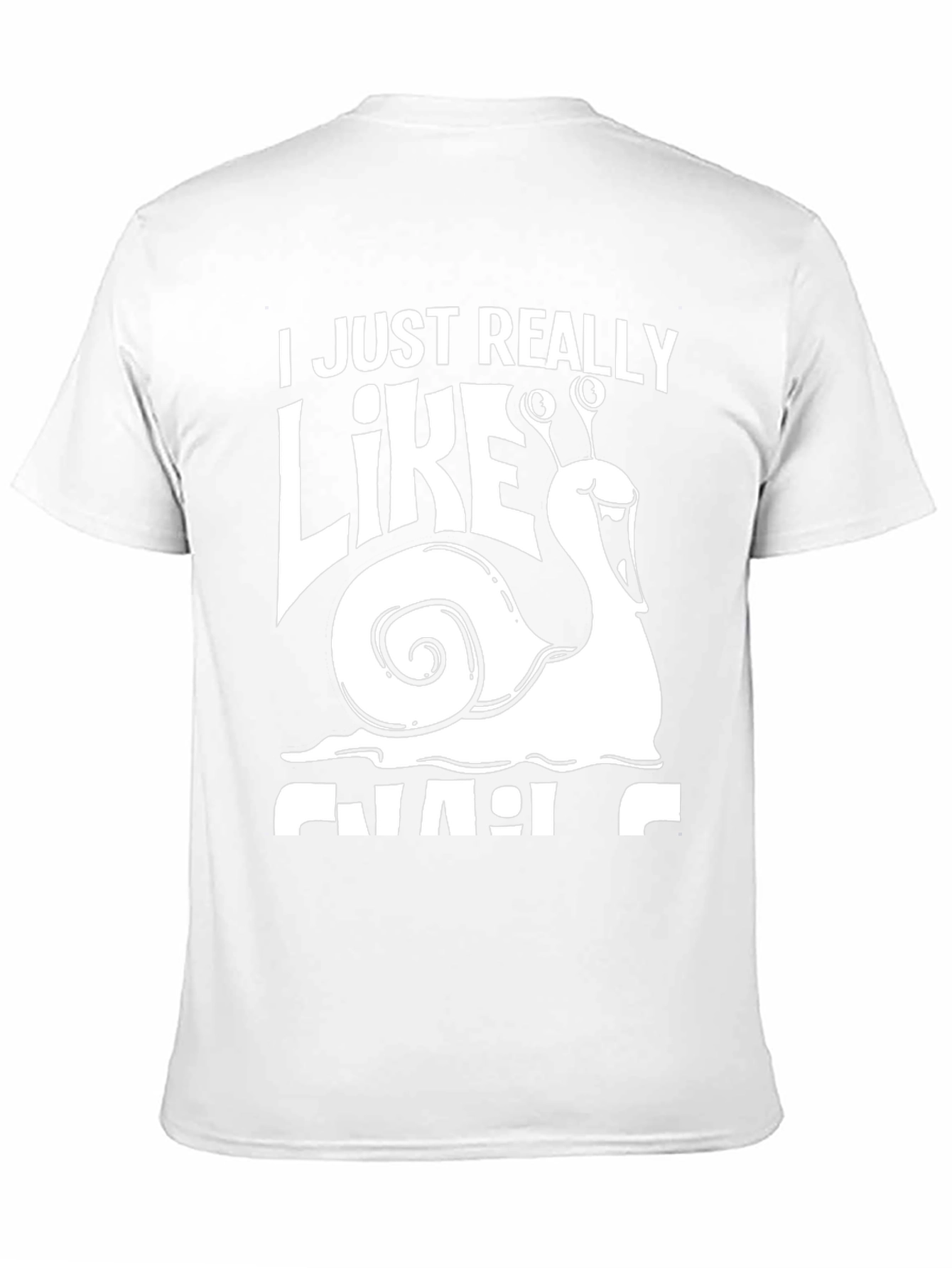 I Just Really Like Snails Black T-Shirt