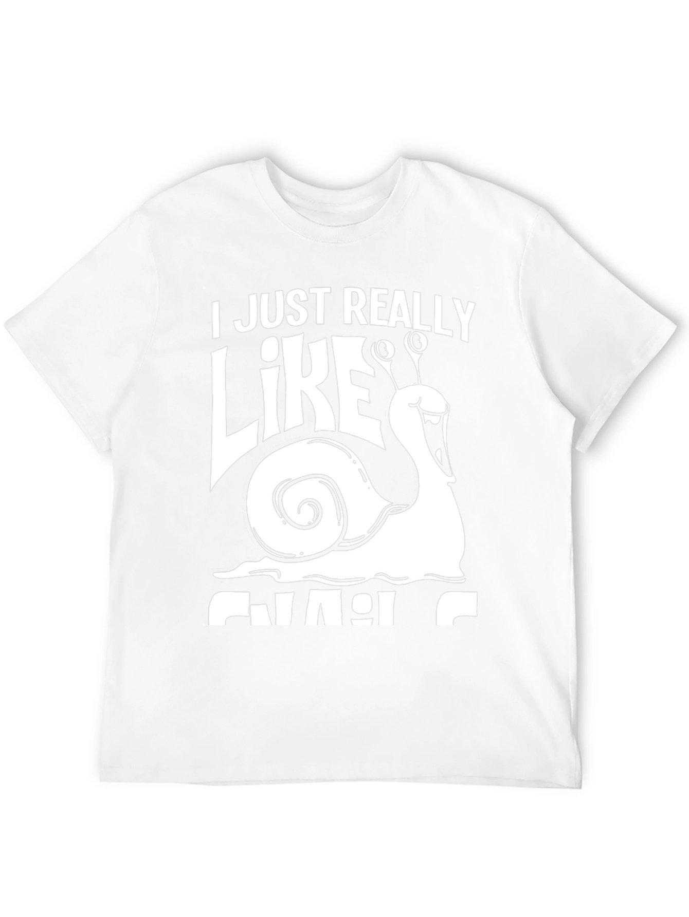 I Just Really Like Snails Black T-Shirt