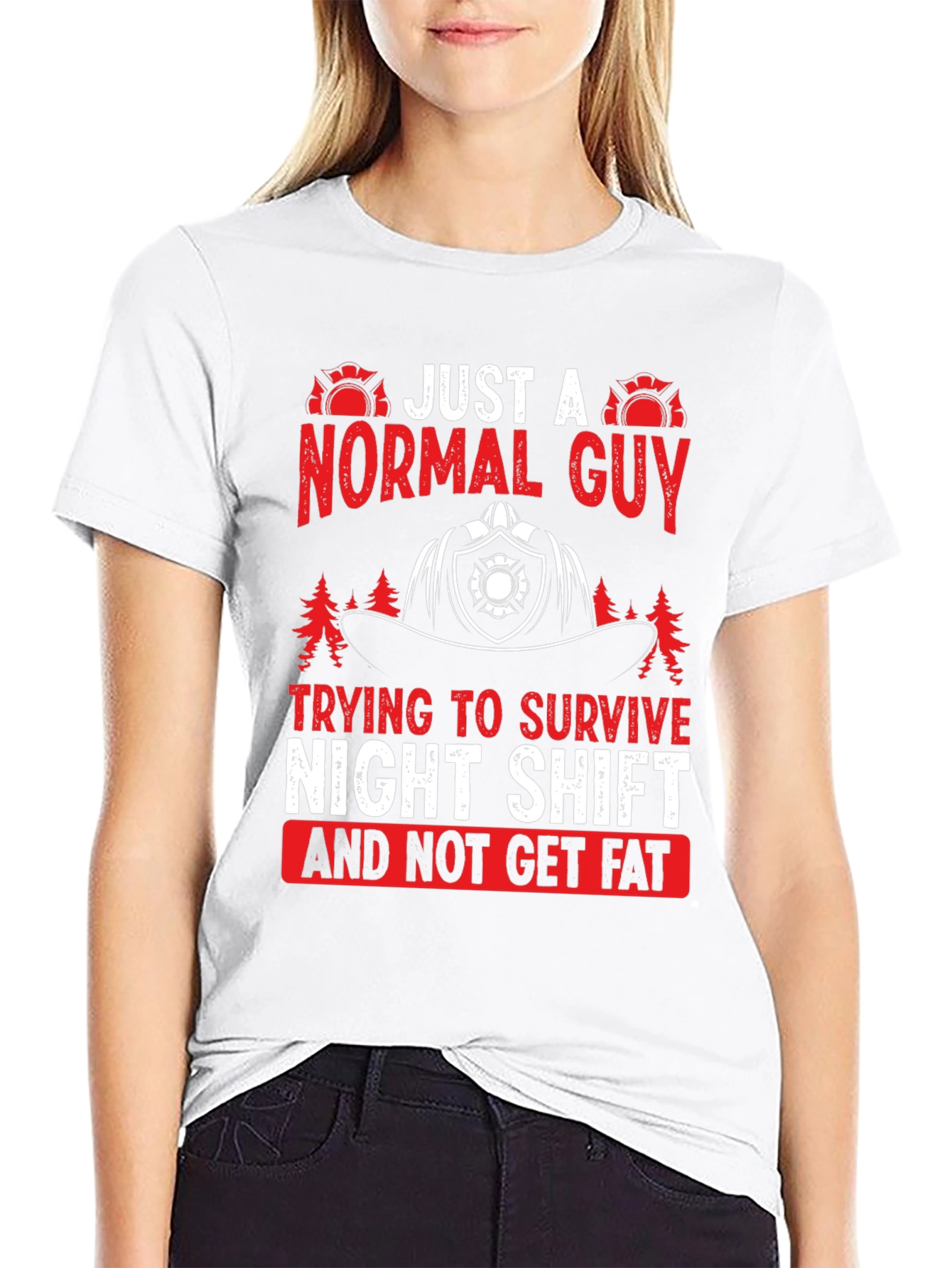 Normal Guy Night Shift Firefighter T-Shirt