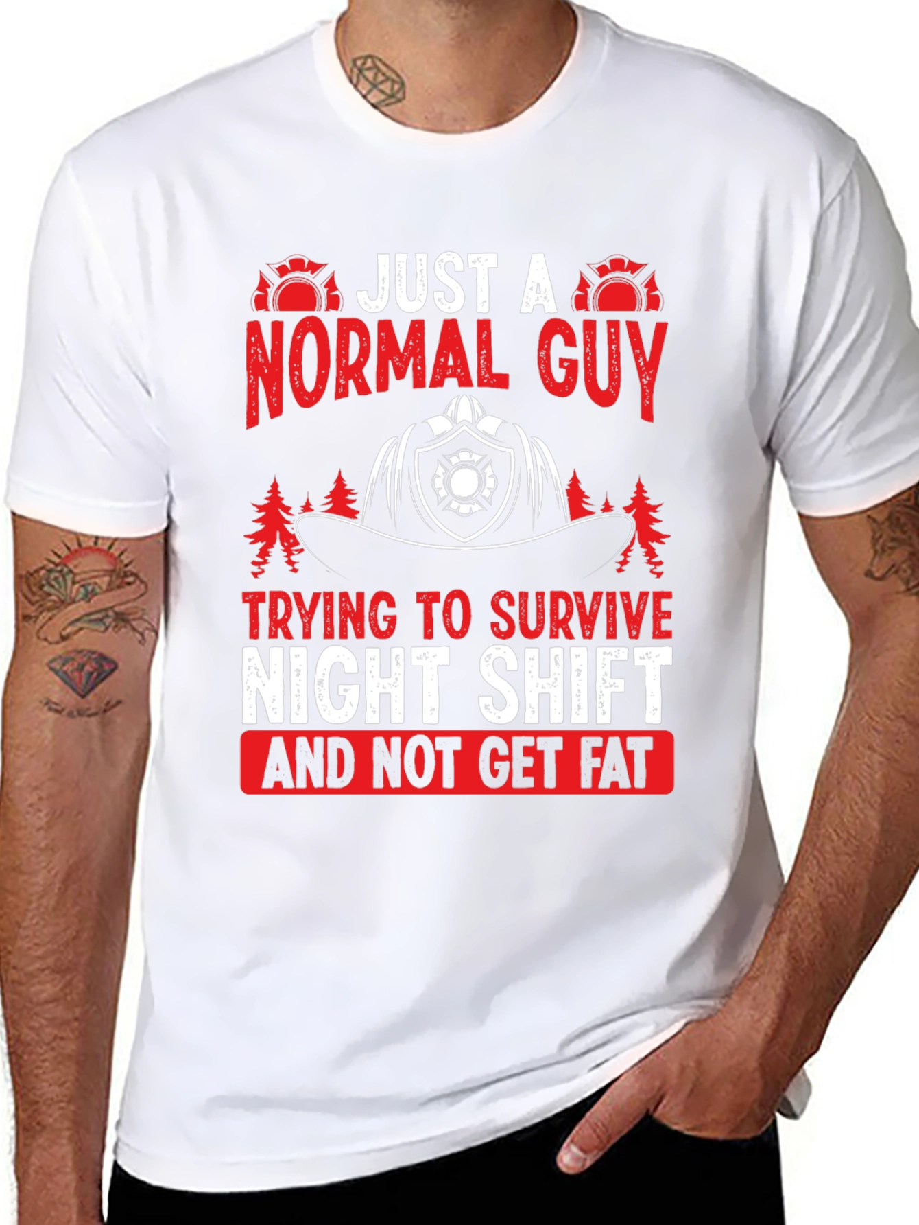 Normal Guy Night Shift Firefighter T-Shirt