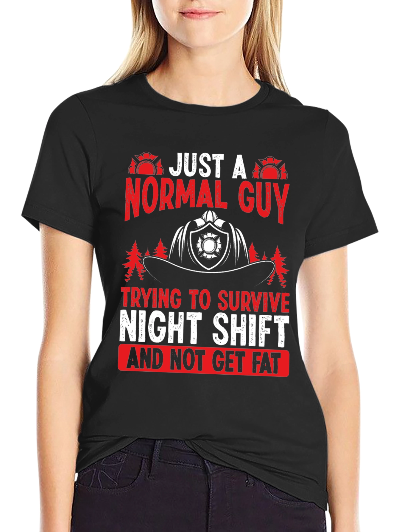 Normal Guy Night Shift Firefighter T-Shirt
