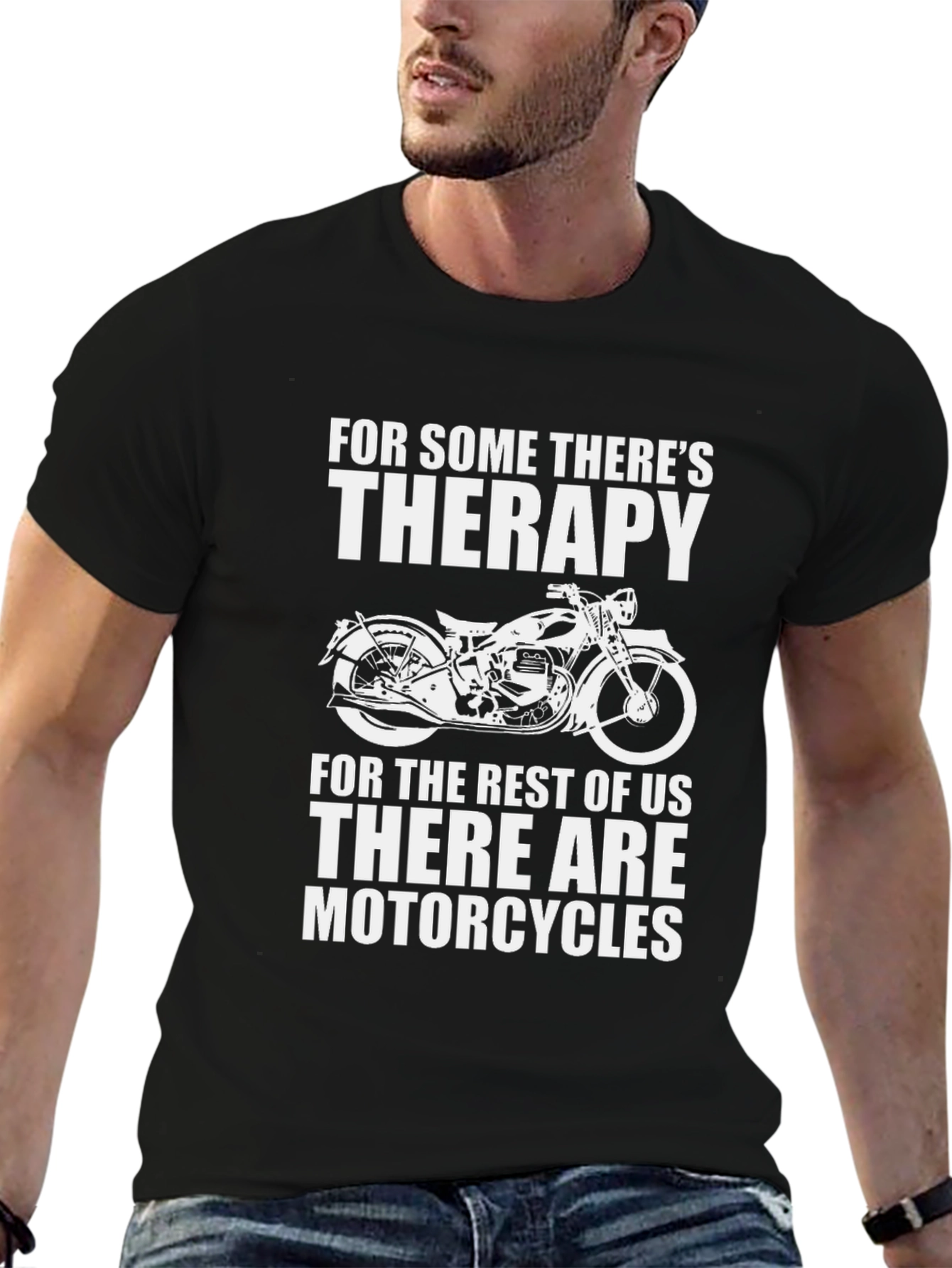 Motorcycle Therapy T-Shirt - Biker Gift