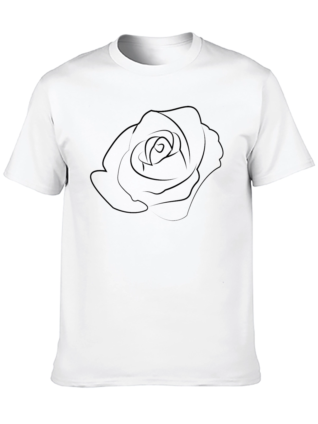 Rose Graphic Black T-Shirt | Stylish Floral Tee