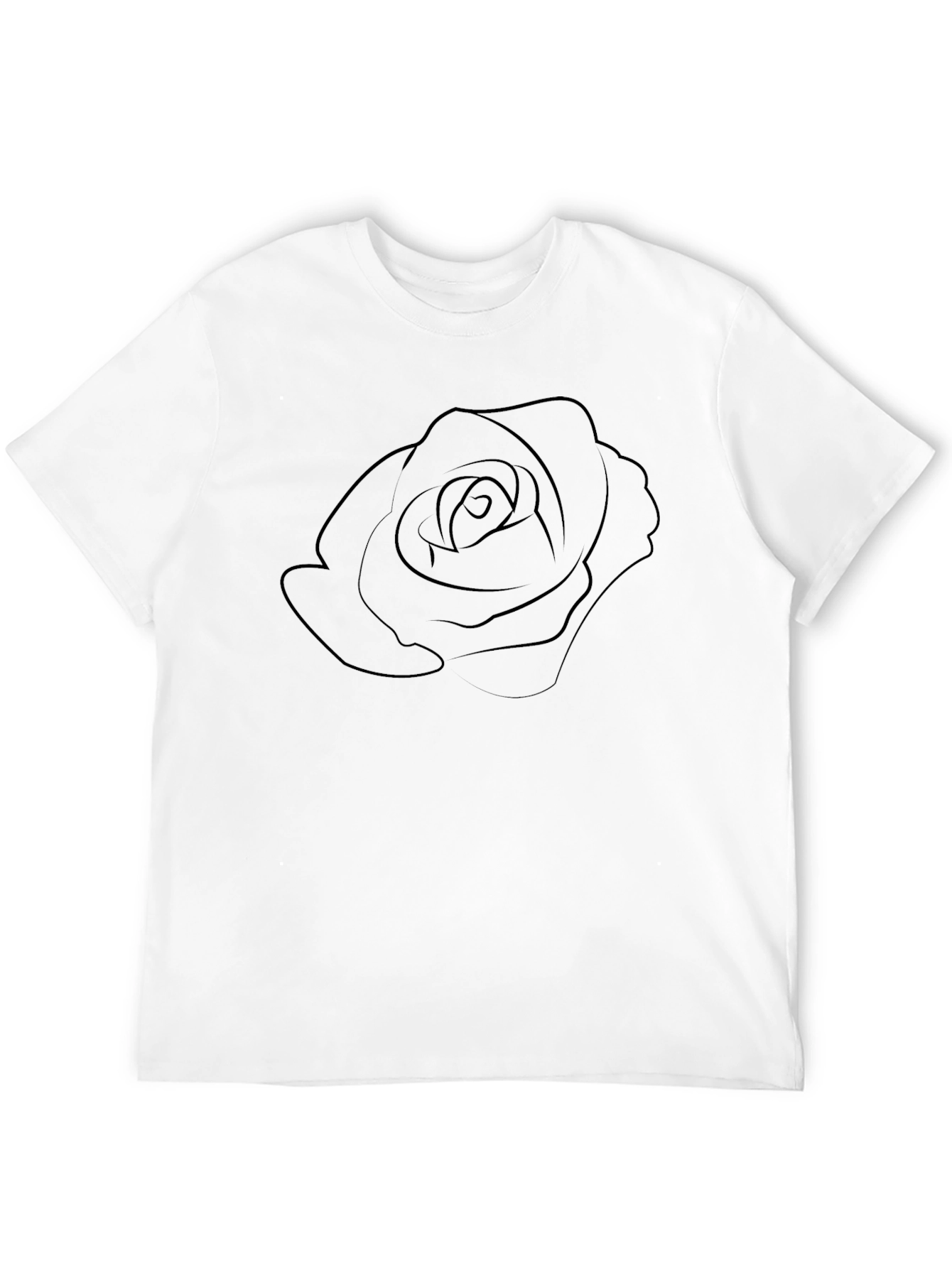 Rose Graphic Black T-Shirt | Stylish Floral Tee