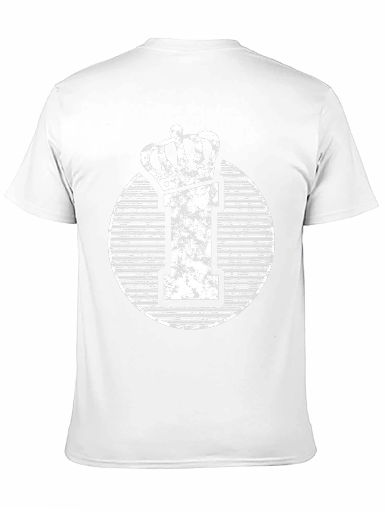 Crown Initial Graphic Tee - Black Casual Shirt