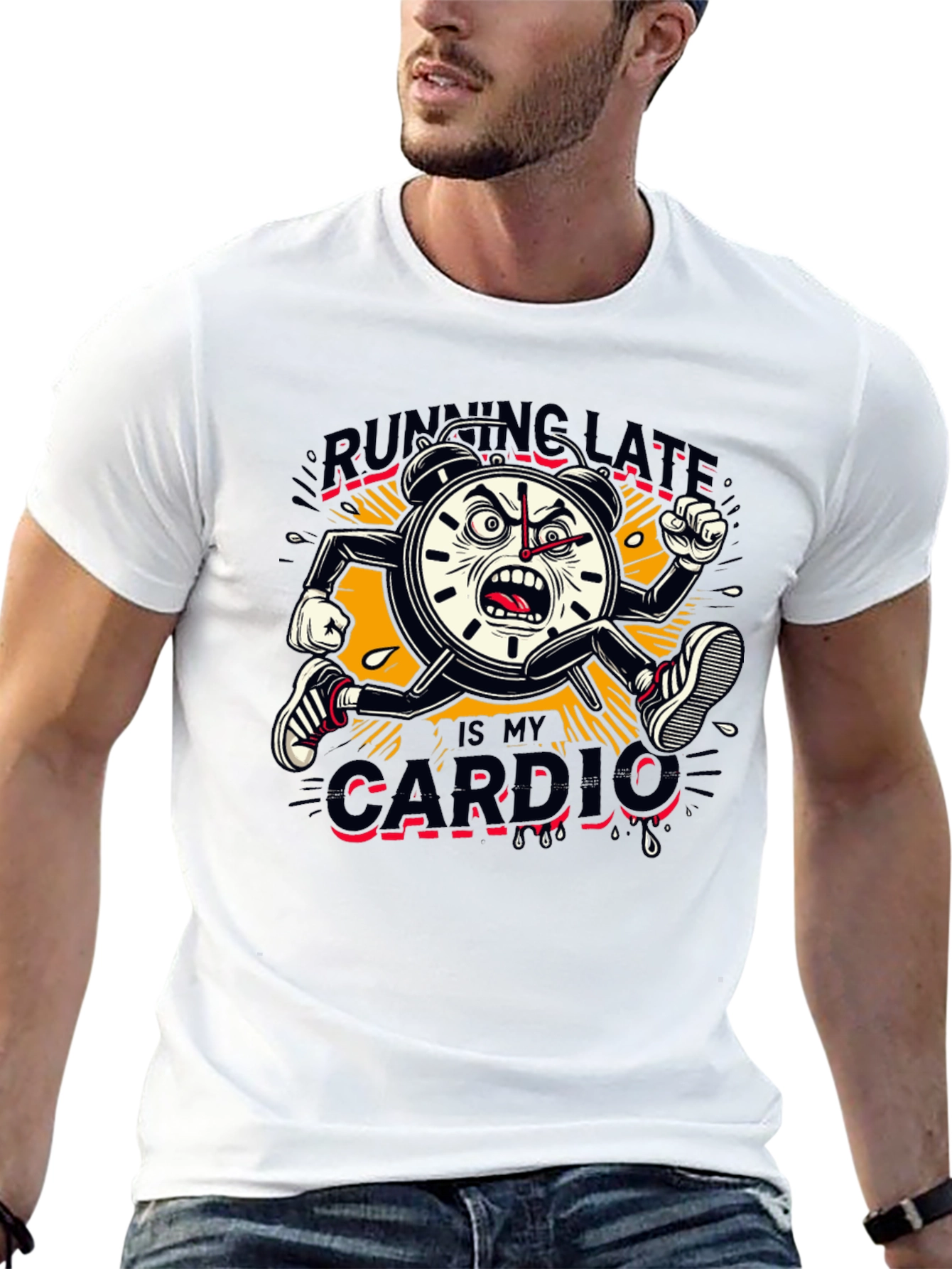 Running Late Cardio Graphic Tee