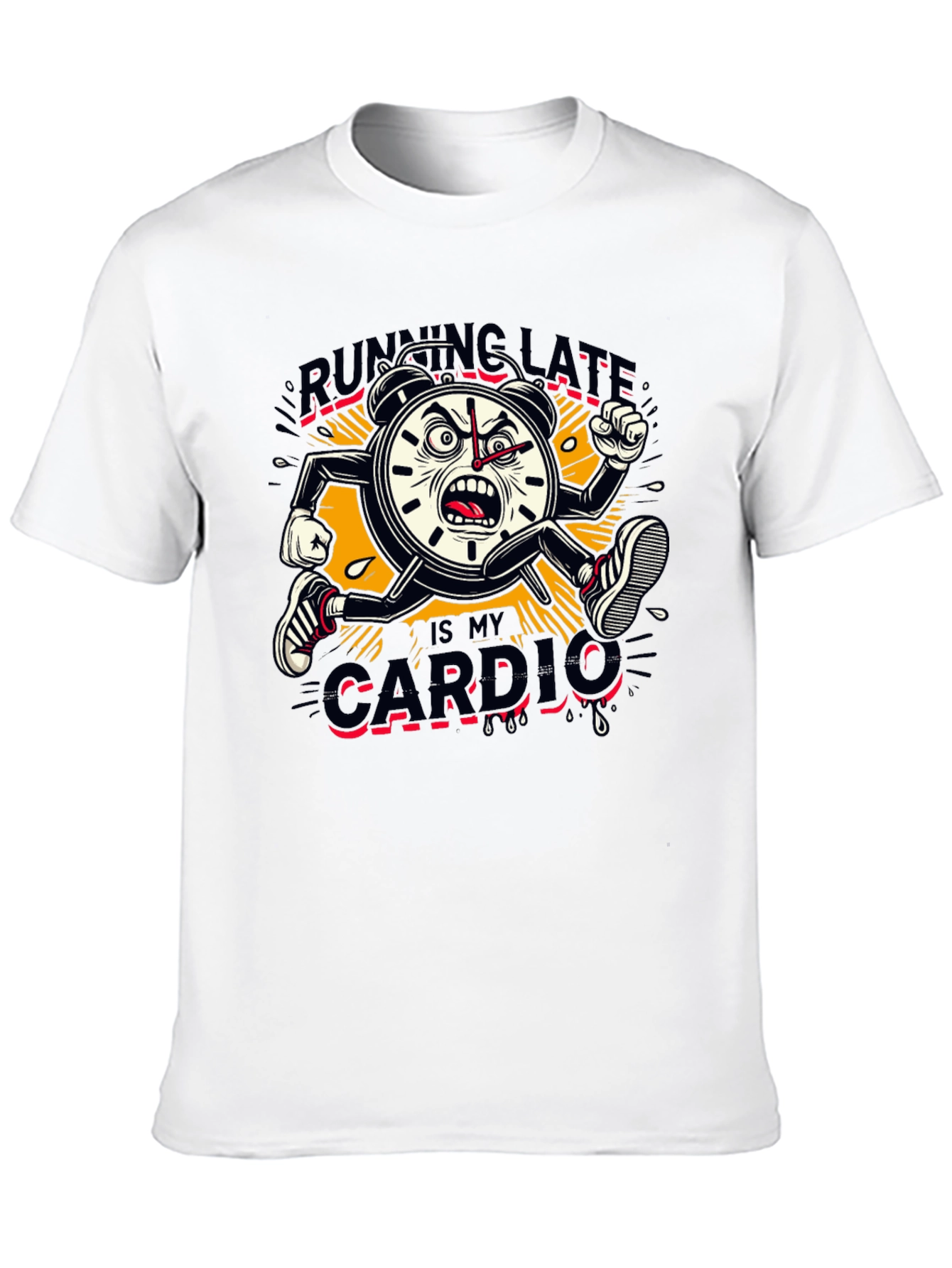 Running Late Cardio Graphic Tee