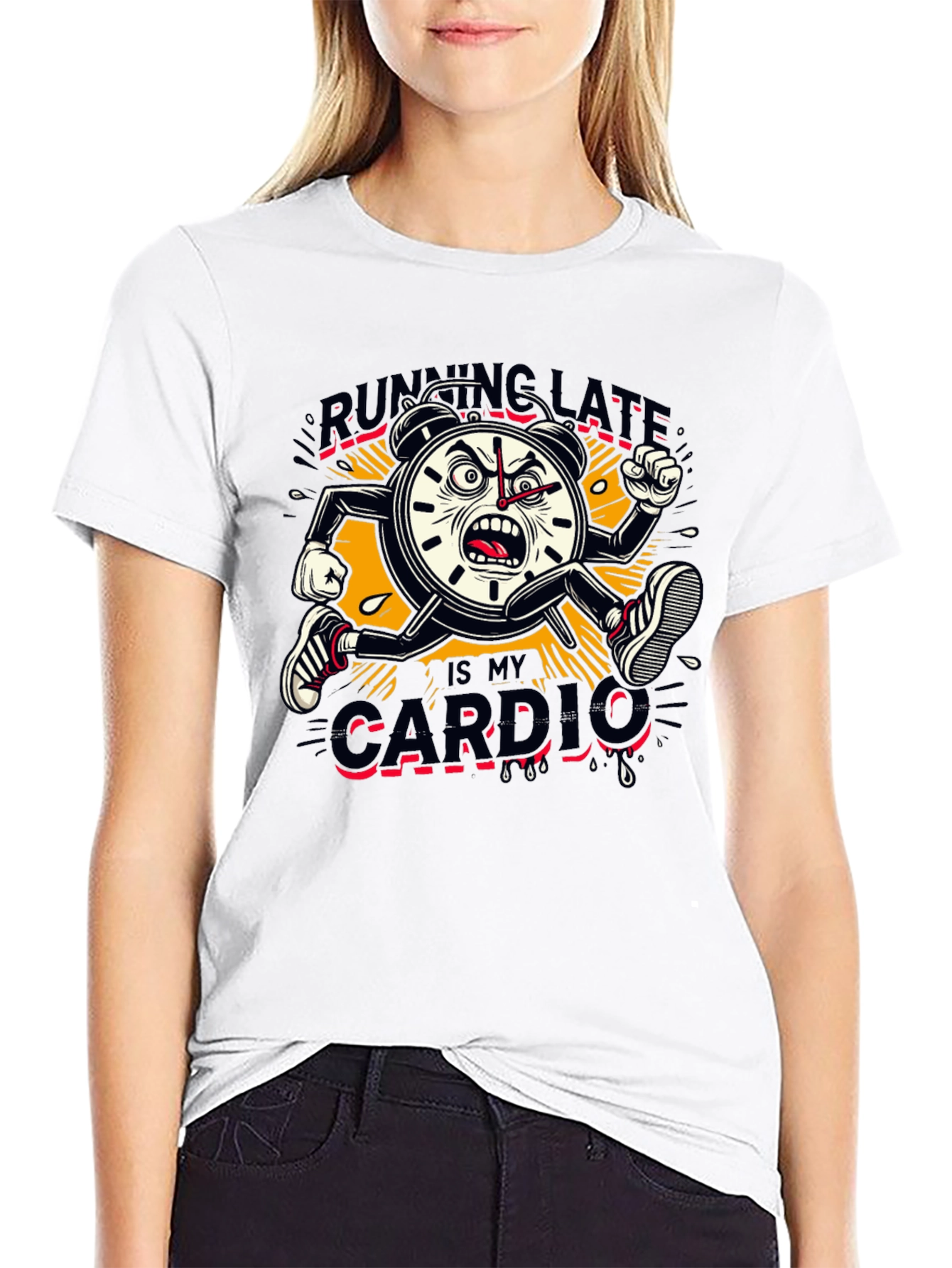 Running Late Cardio Graphic Tee