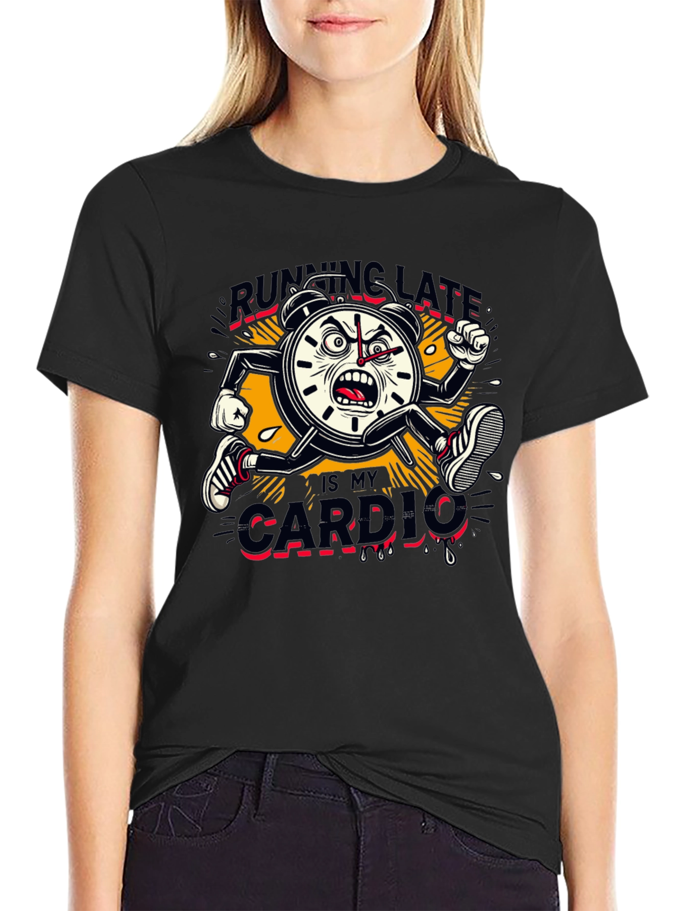 Running Late Cardio Graphic Tee