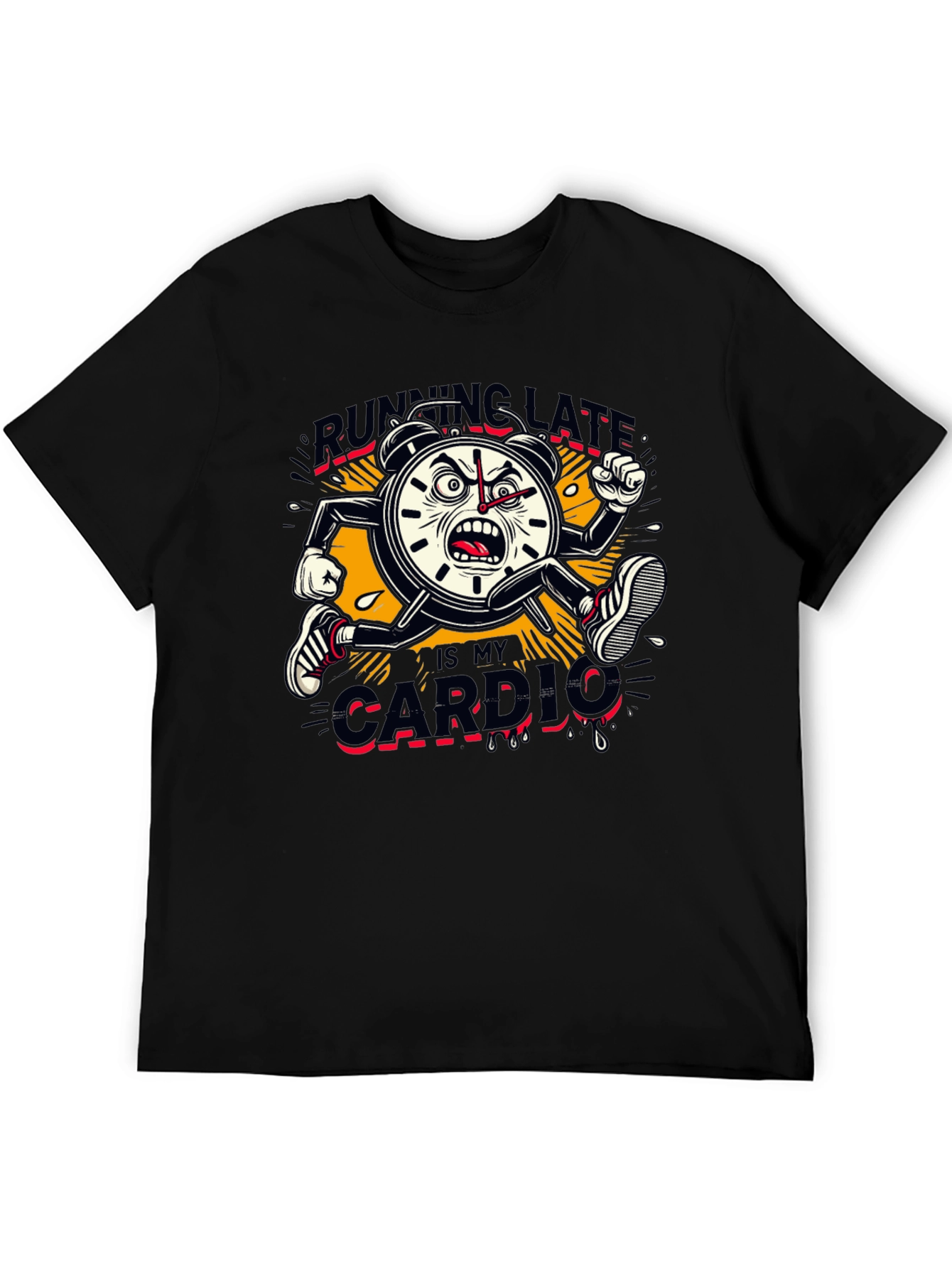 Running Late Cardio Graphic Tee