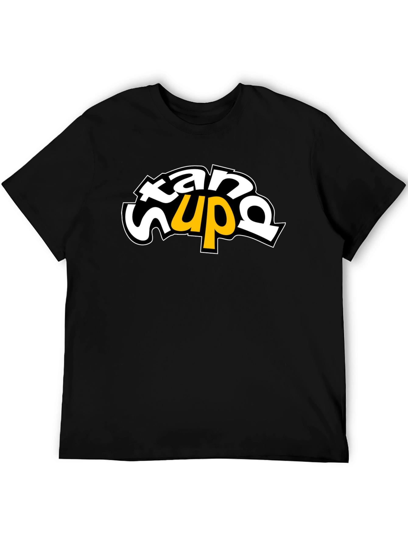 Stand Up Graphic Tee - Black