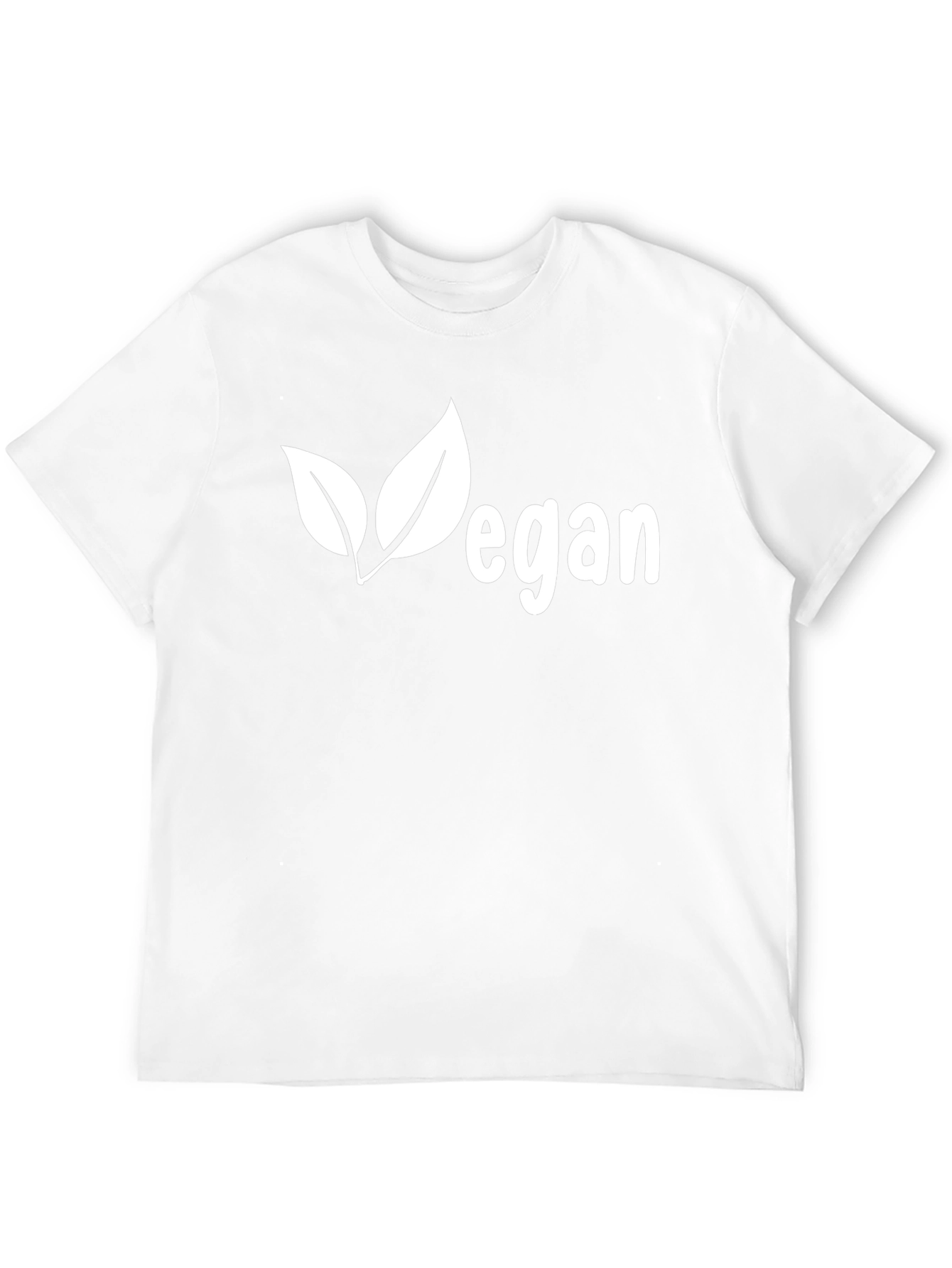 Vegan Leaf Graphic T-Shirt - Unisex Black Tee