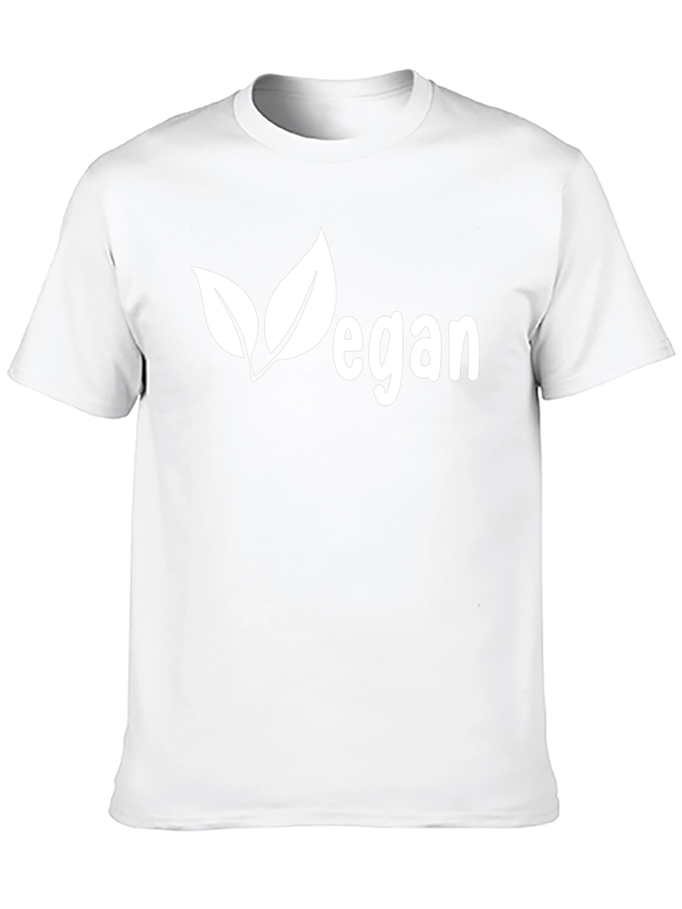 Vegan Leaf Graphic T-Shirt - Unisex Black Tee