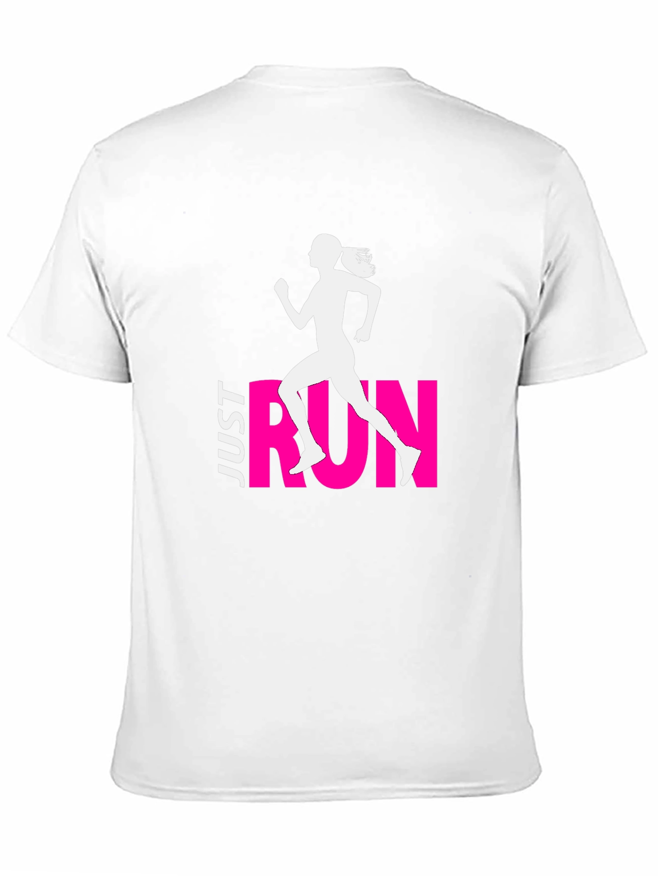 Just Run Black Graphic Tee