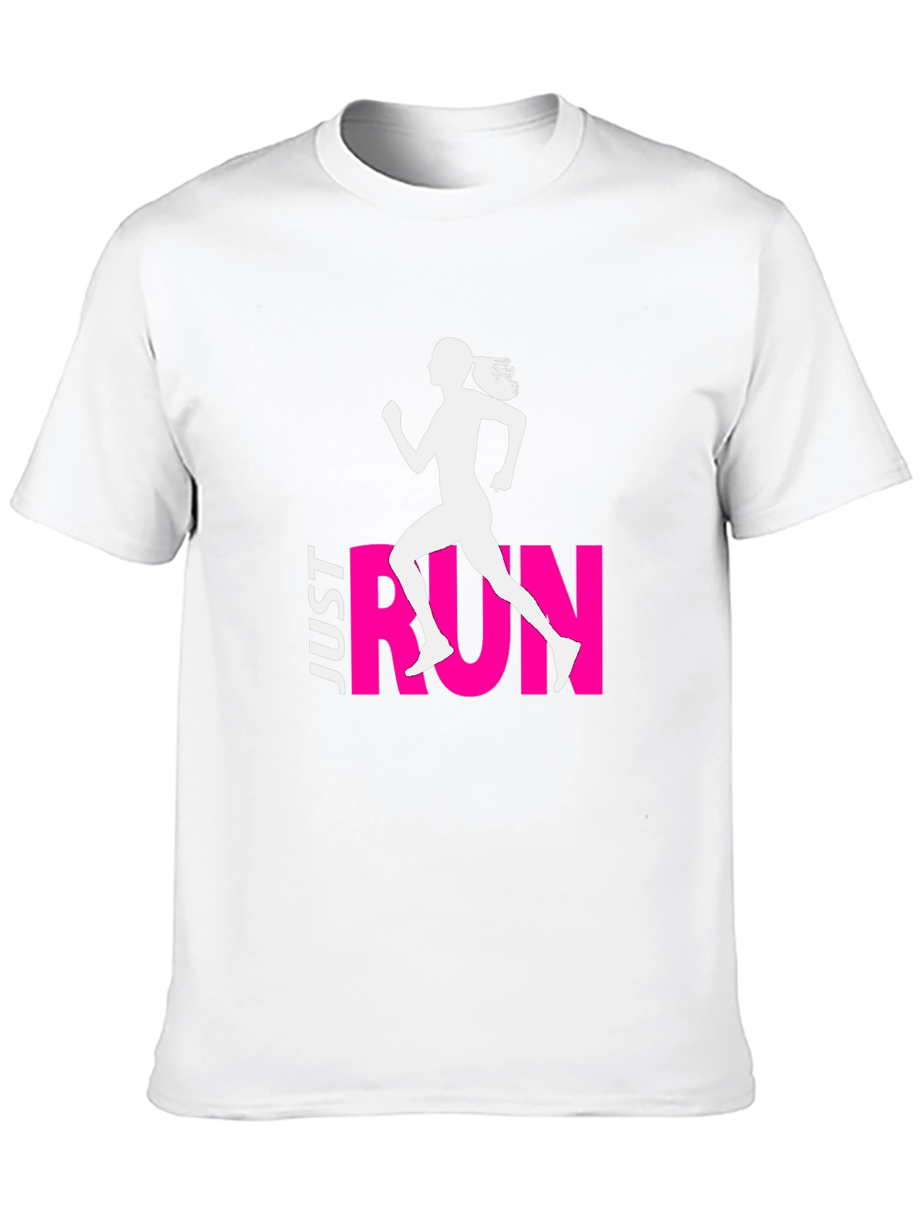 Just Run Black Graphic Tee