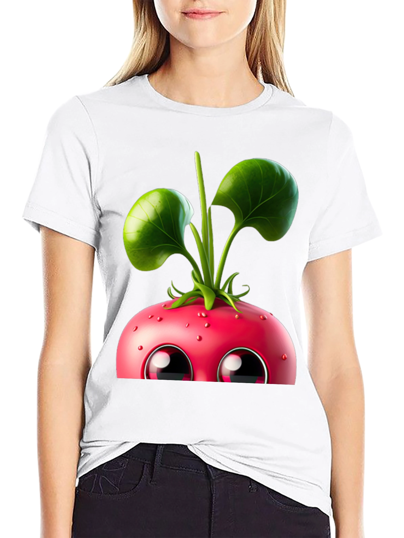 Cute Beet Cartoon Graphic Tee