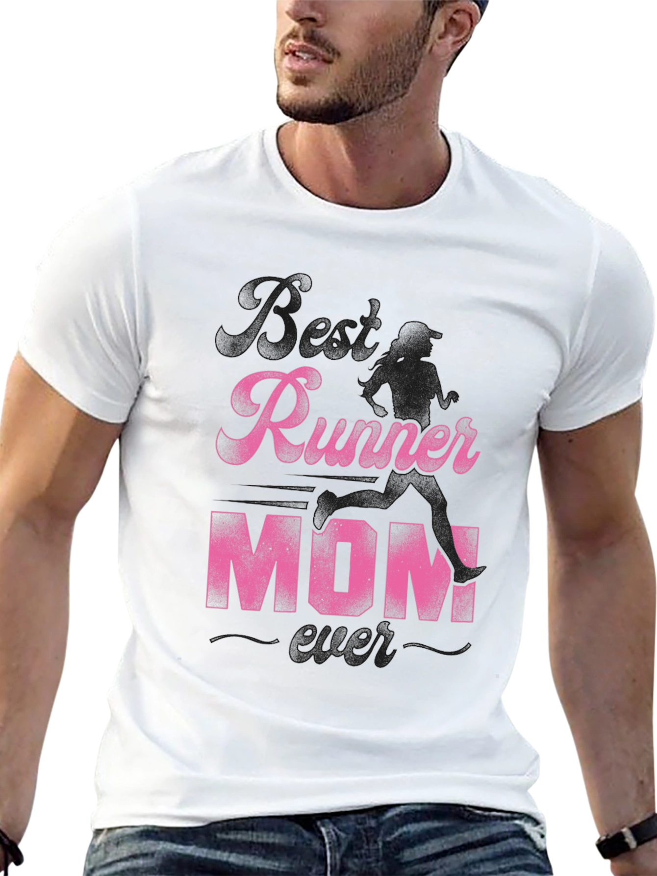 Runner Mom T-Shirt - Pink Graphic Tee