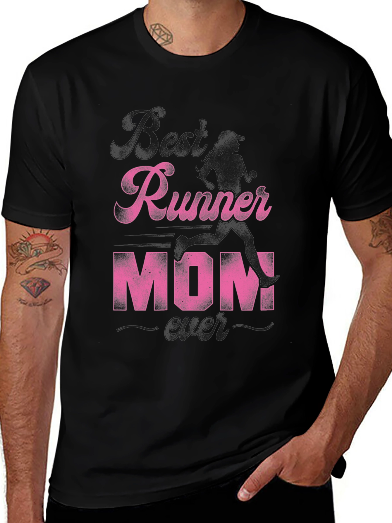 Runner Mom T-Shirt - Pink Graphic Tee