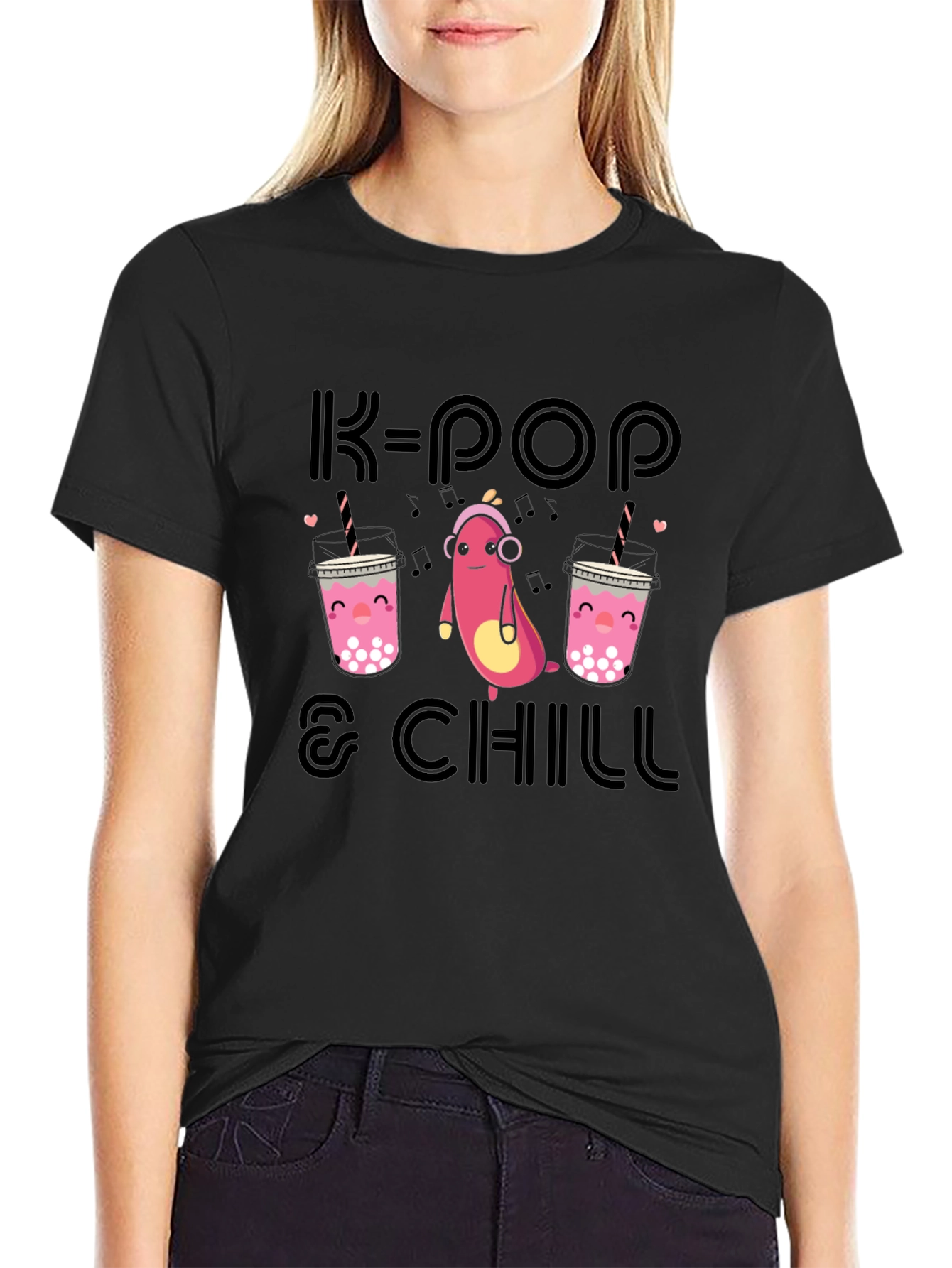 K-Pop & Chill Graphic T-Shirt