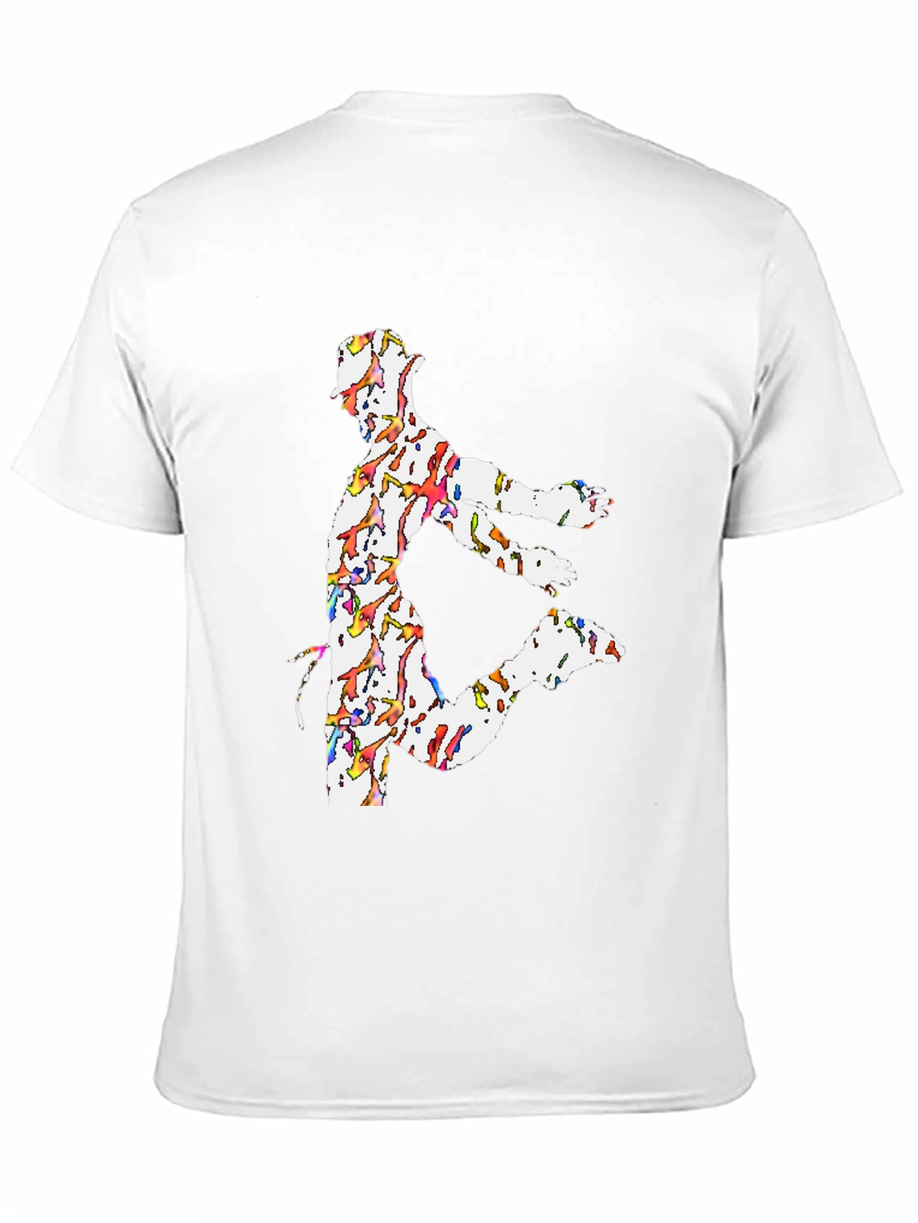 Dancing Man Graphic Tee - Black