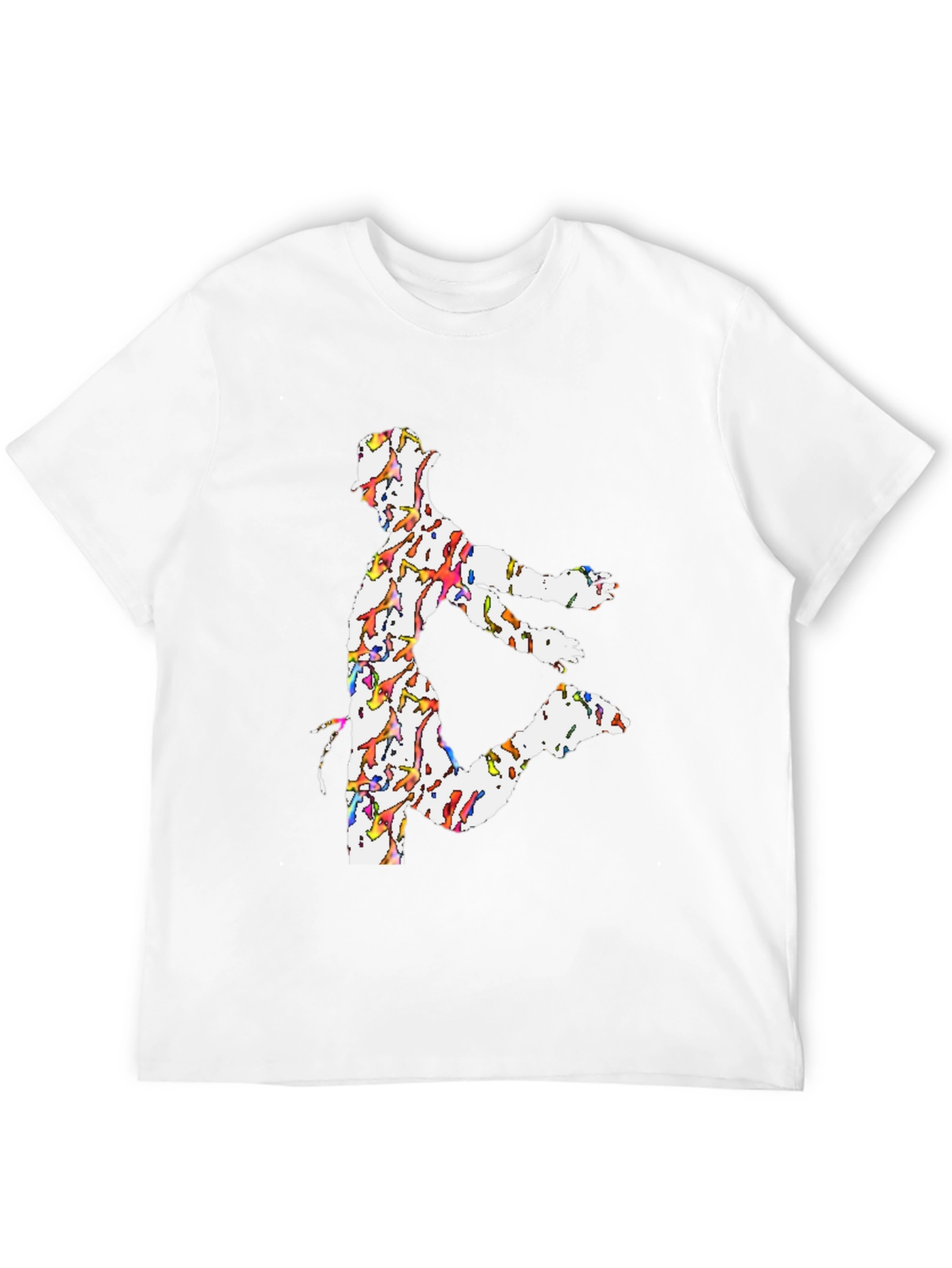 Dancing Man Graphic Tee - Black
