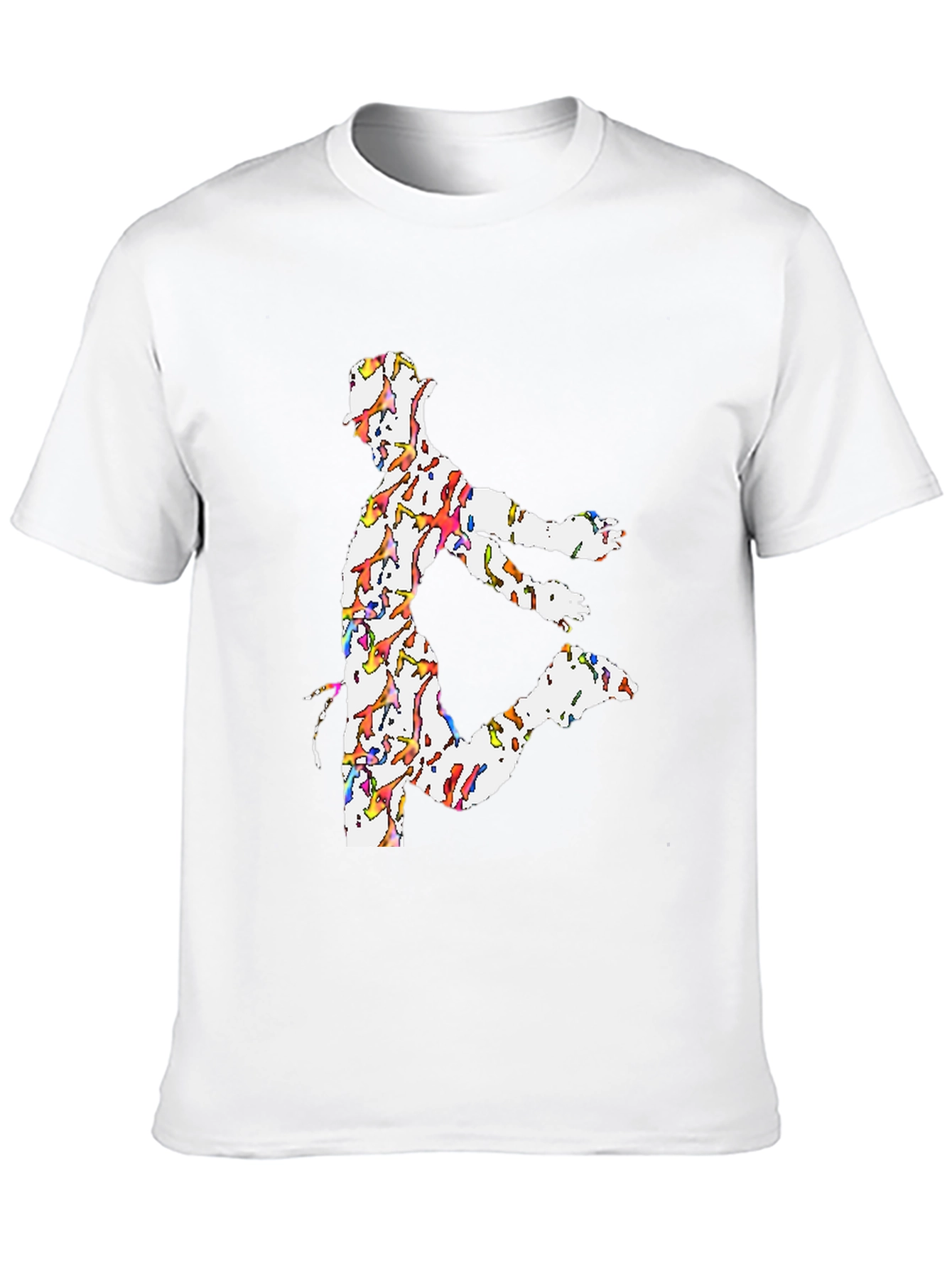 Dancing Man Graphic Tee - Black