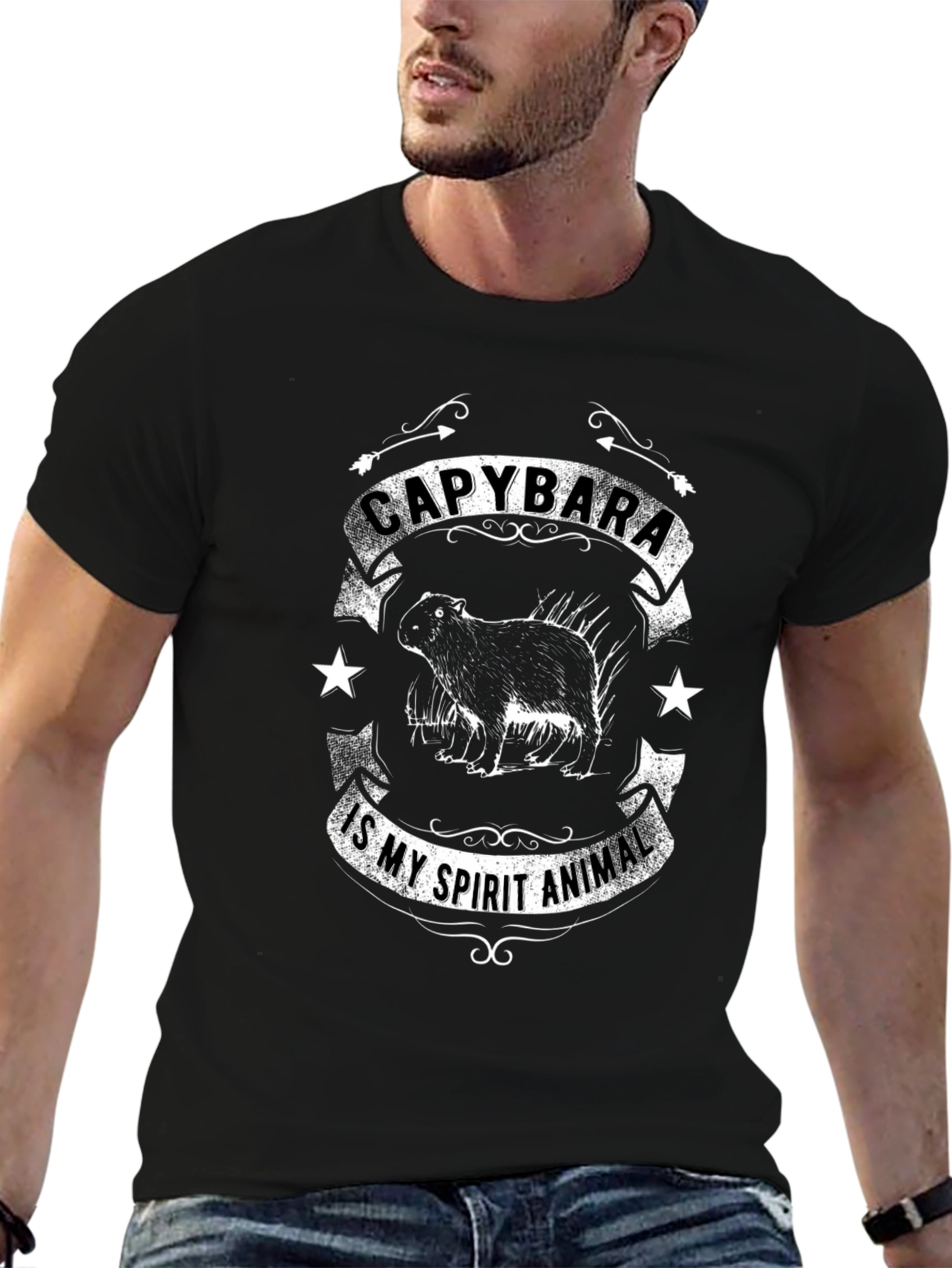Capybara Spirit Animal Graphic T-Shirt