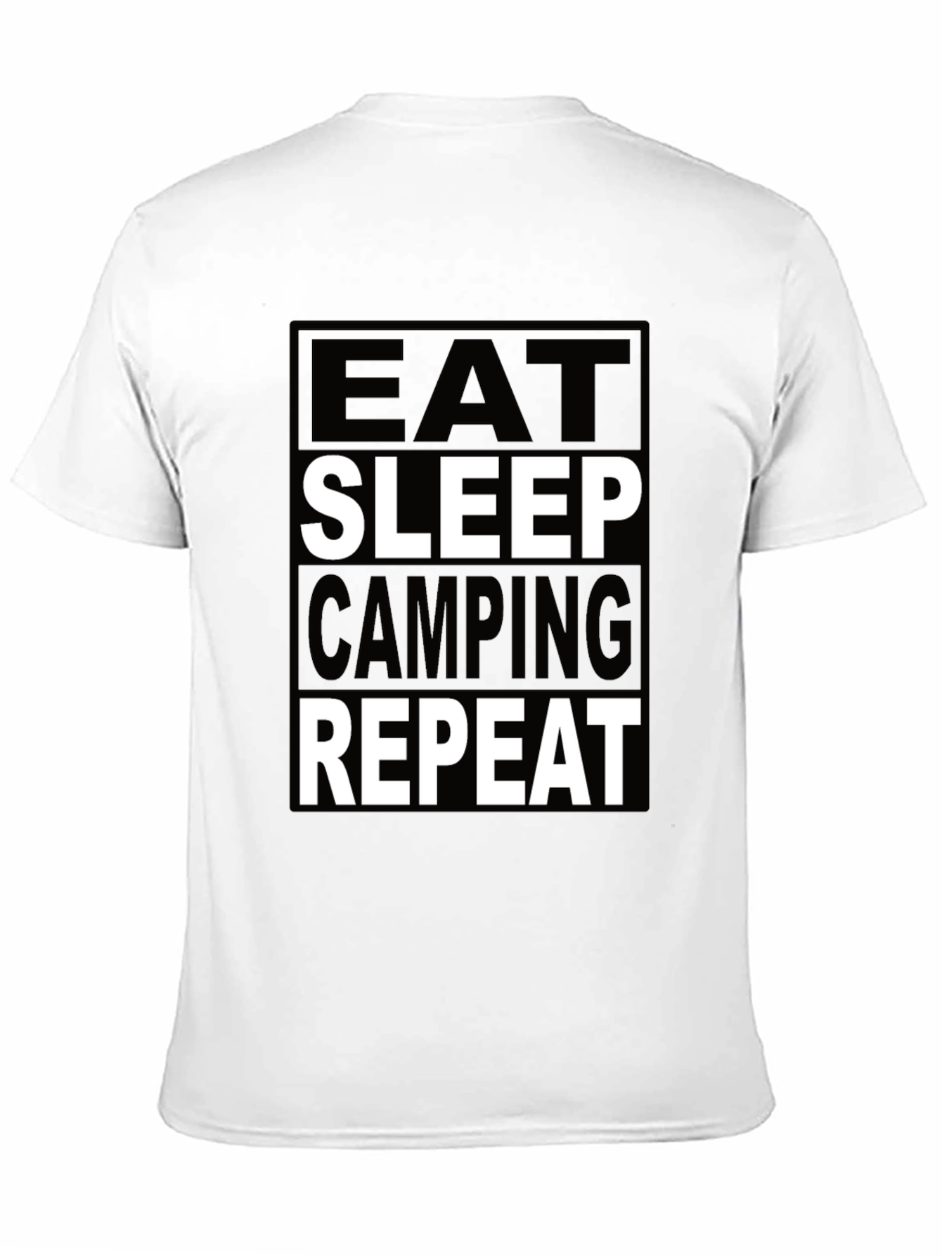 Eat Sleep Camping Repeat Graphic Tee