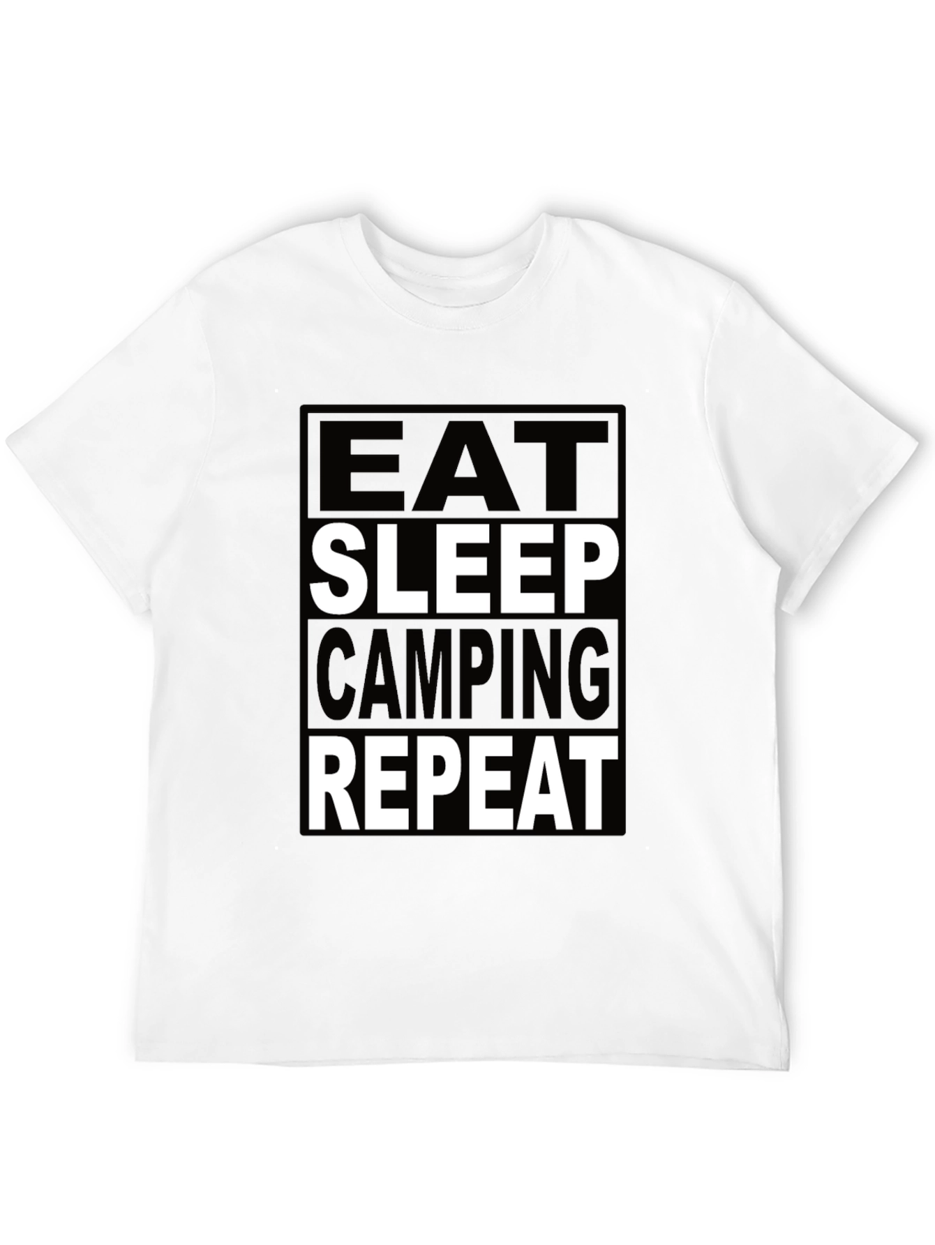 Eat Sleep Camping Repeat Graphic Tee