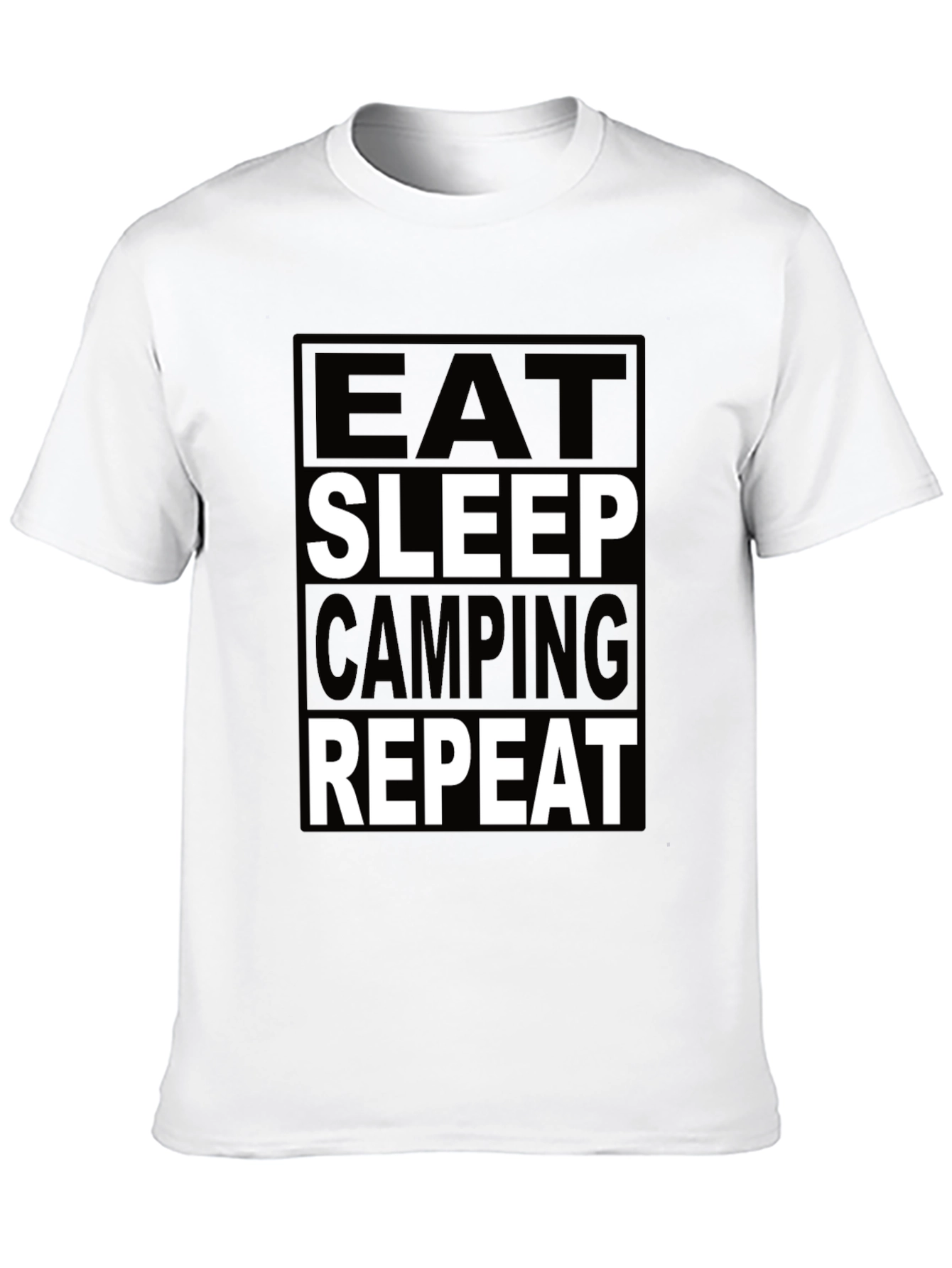 Eat Sleep Camping Repeat Graphic Tee