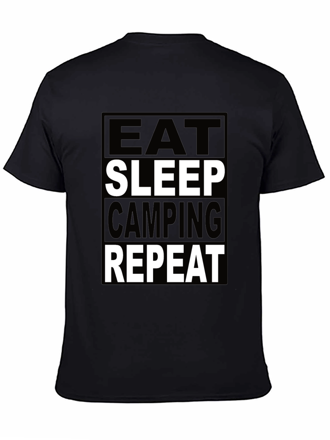 Eat Sleep Camping Repeat Graphic Tee