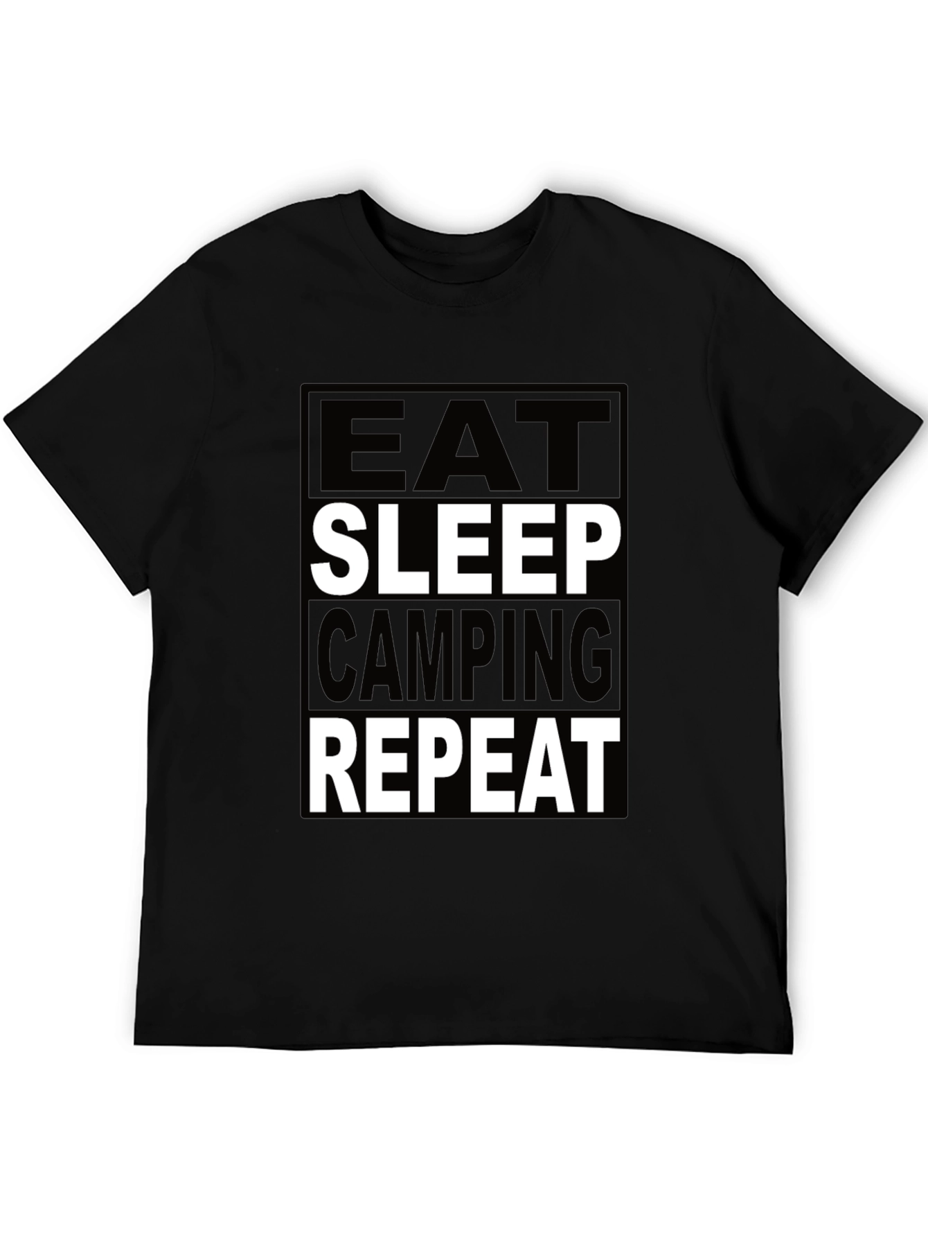 Eat Sleep Camping Repeat Graphic Tee