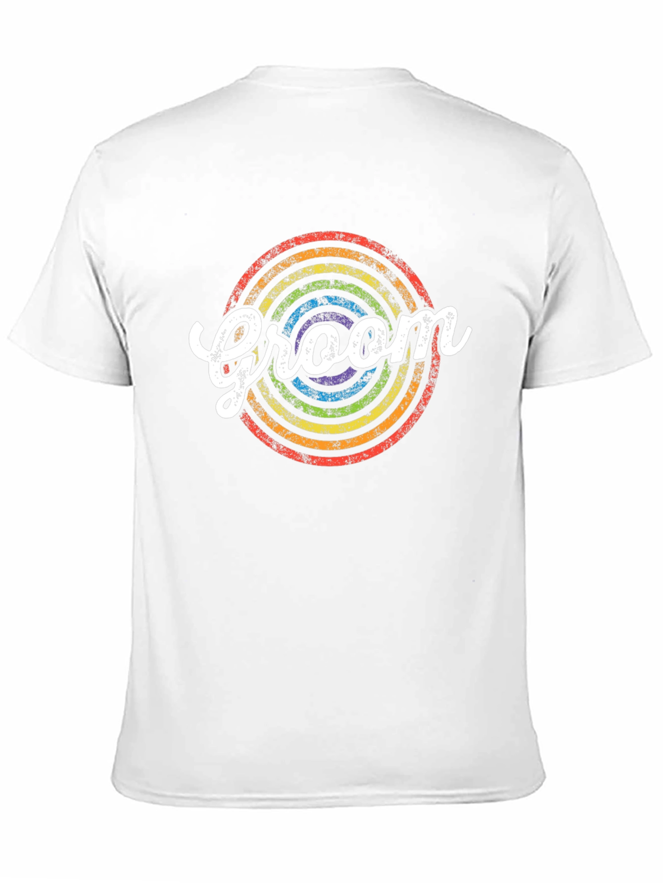 Groom Rainbow Circle Graphic Tee