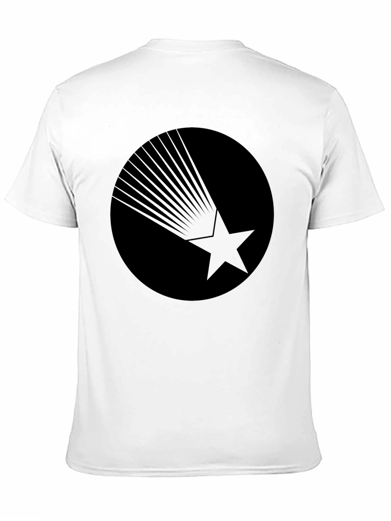 Black Graphic Tee - Starburst Design