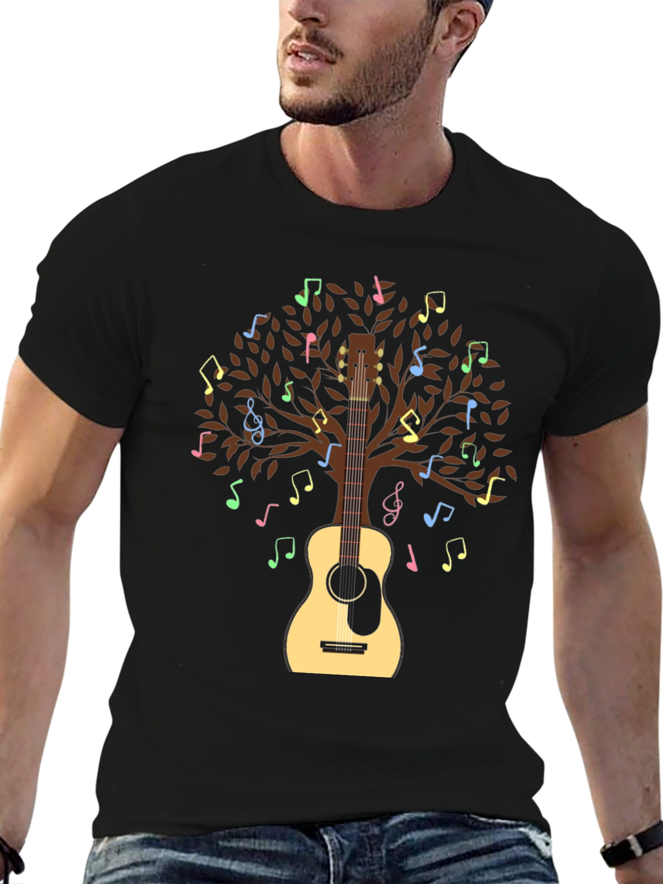 Musical Tree Guitar T-Shirt