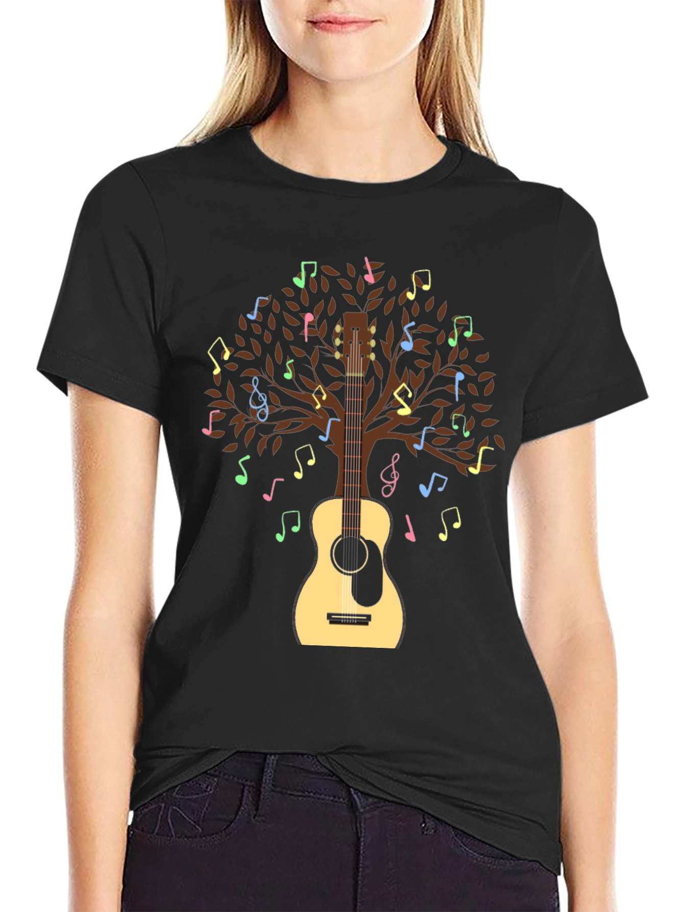 Musical Tree Guitar T-Shirt