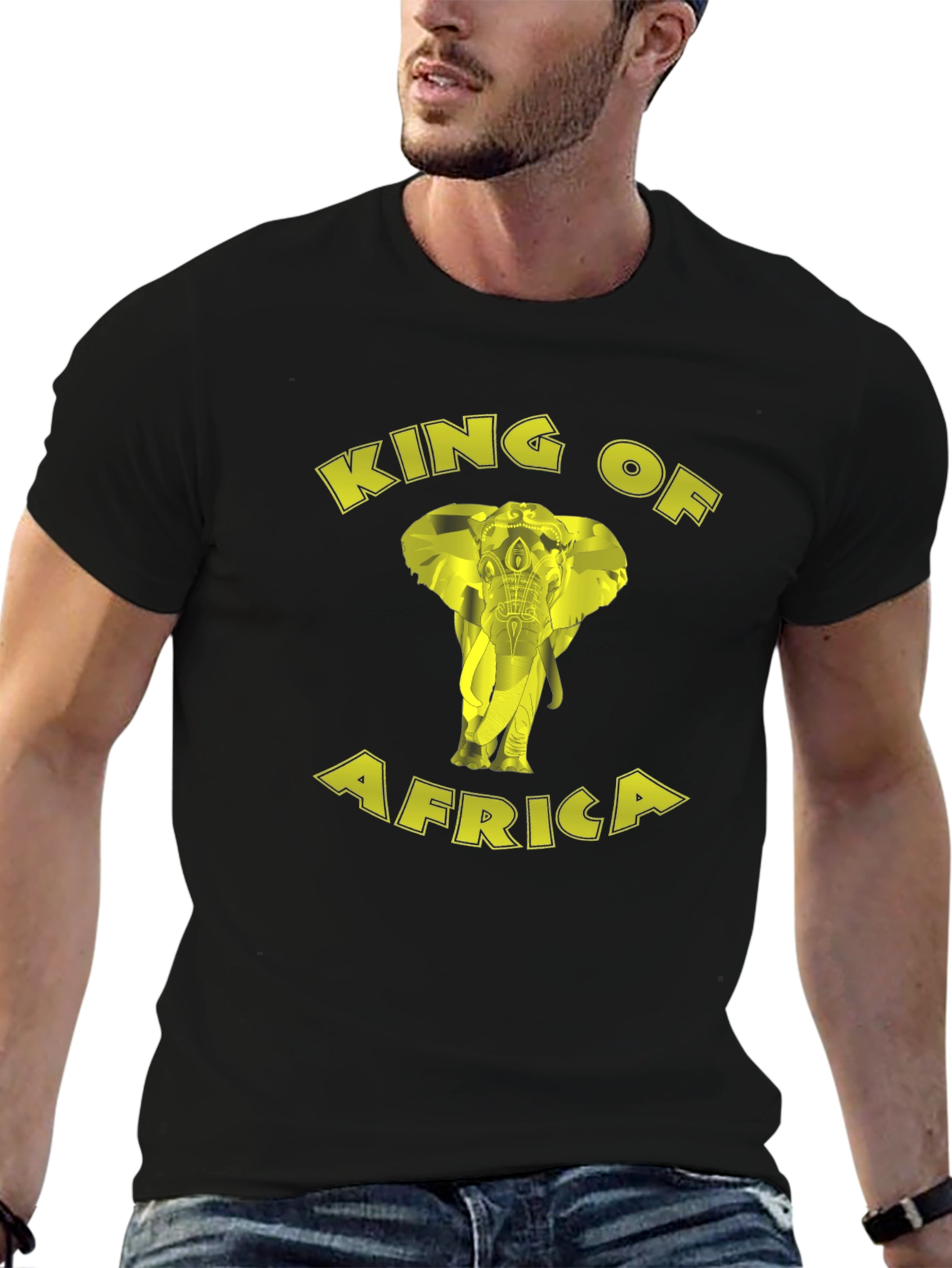 King of Africa Elephant Graphic T-Shirt