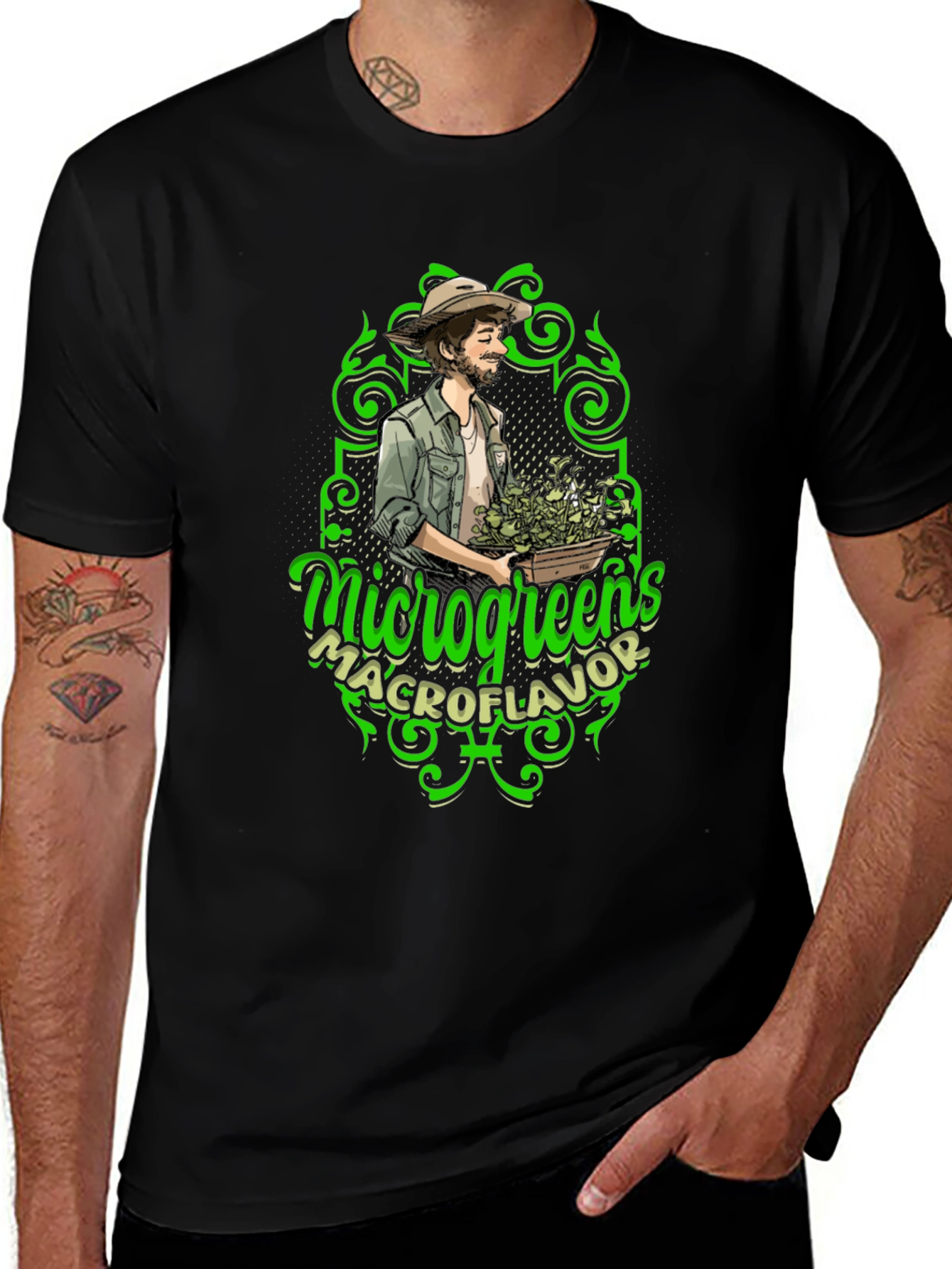 Microgreens Macroflavor Graphic Tee