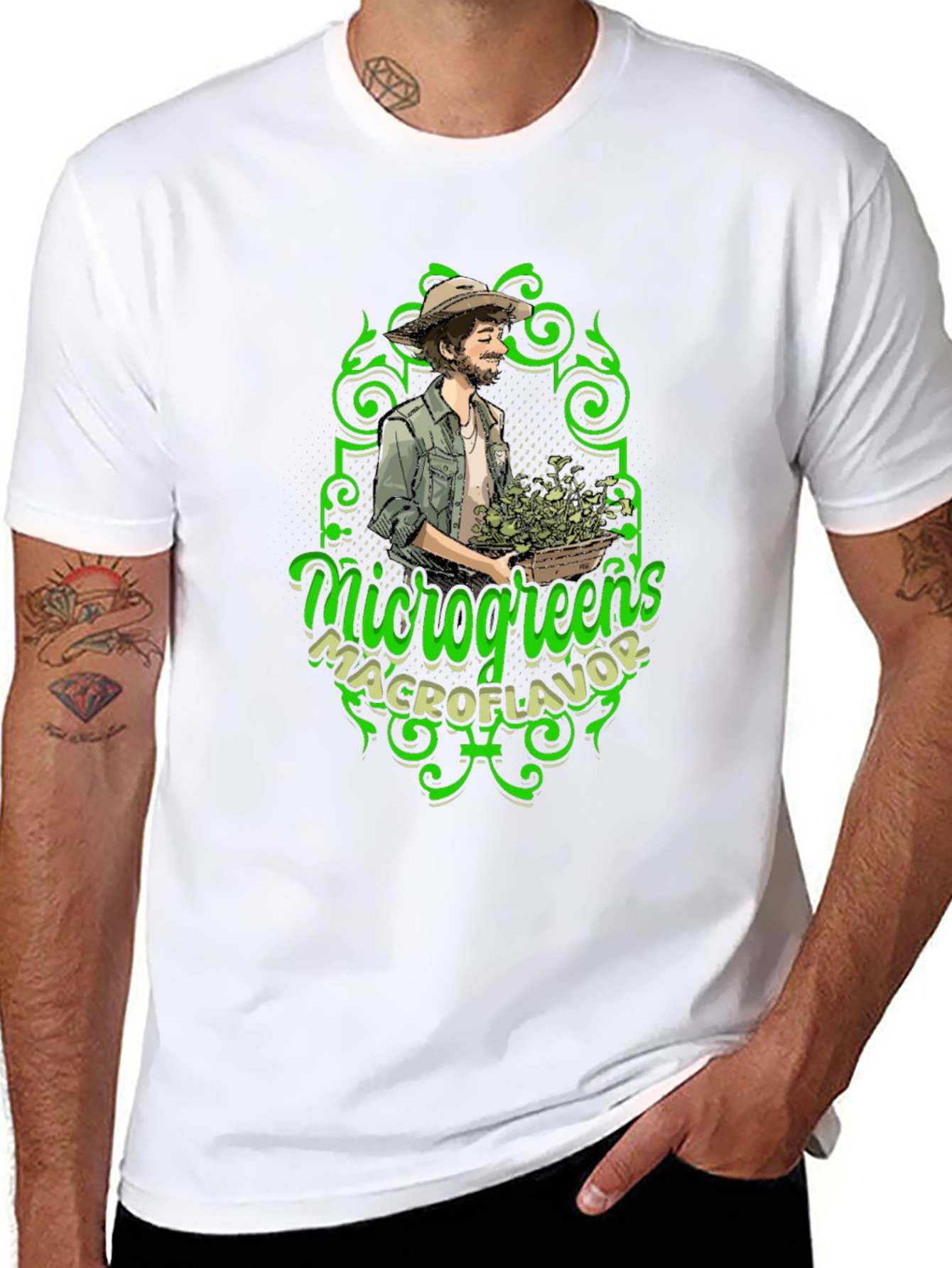 Microgreens Macroflavor Graphic Tee