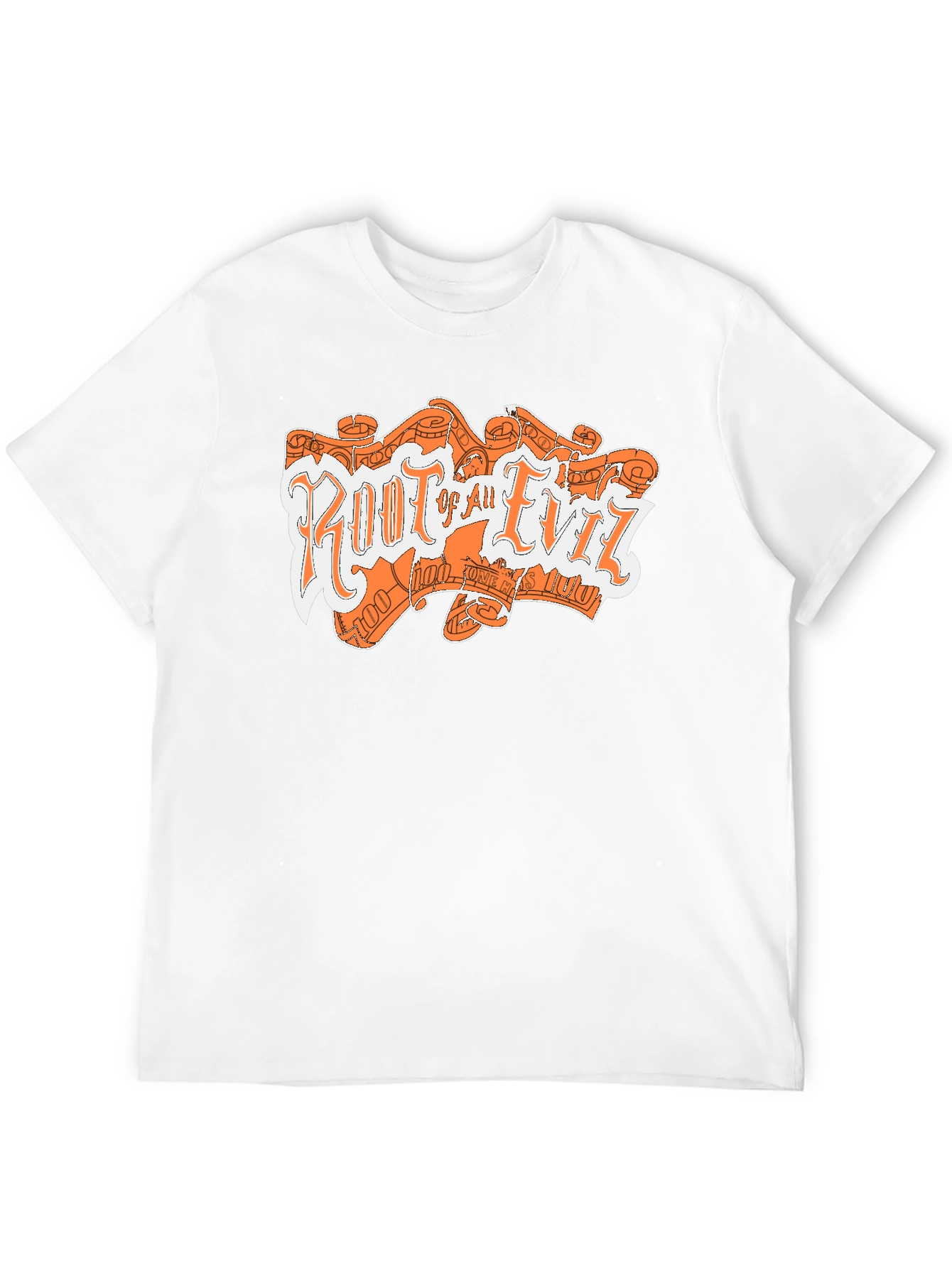Root Of All Evil Graphic Print Tee