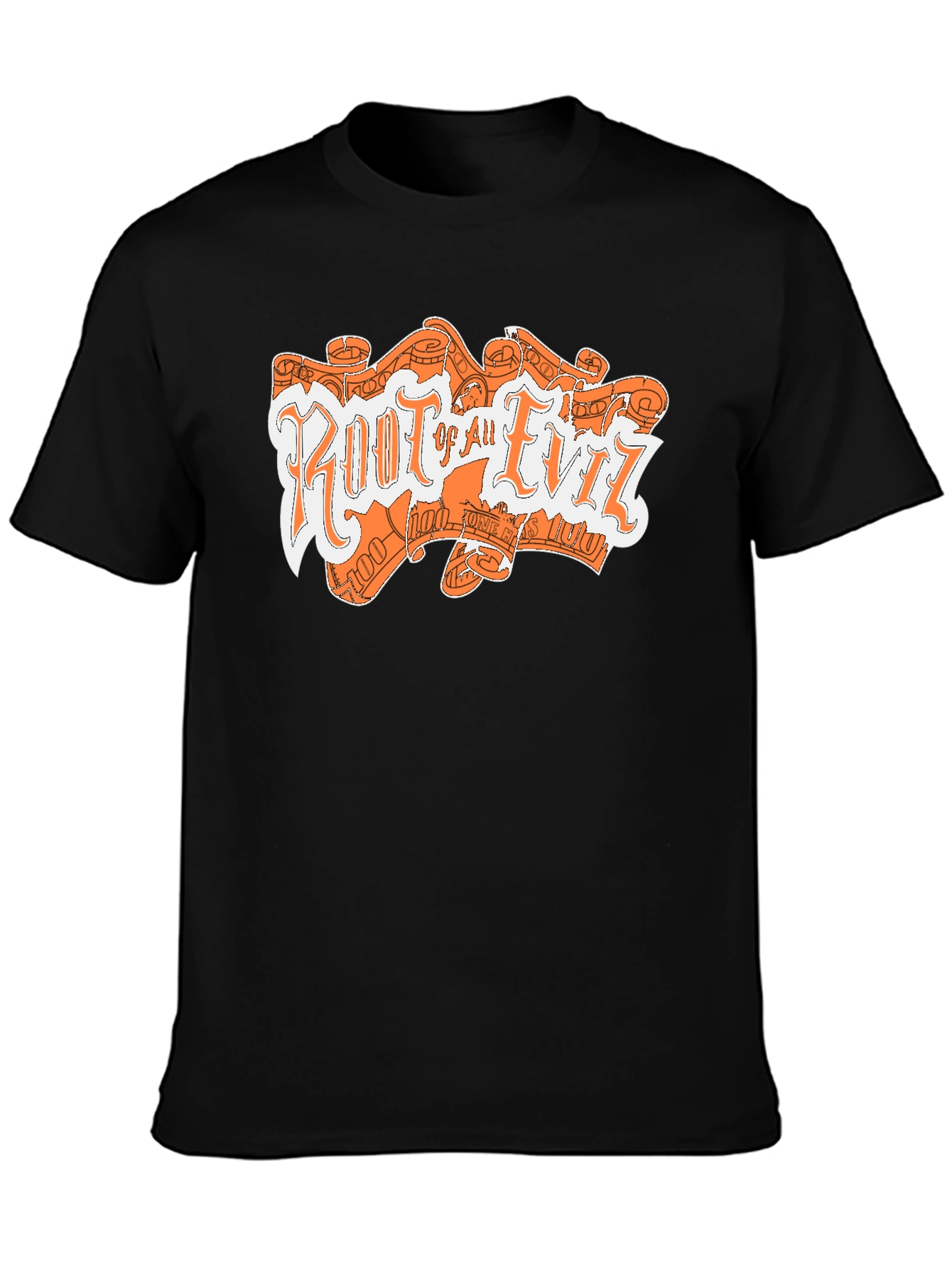 Root Of All Evil Graphic Print Tee