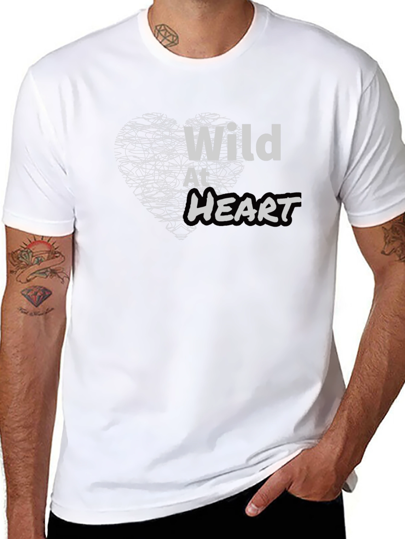 Wild At Heart Black Graphic Tee