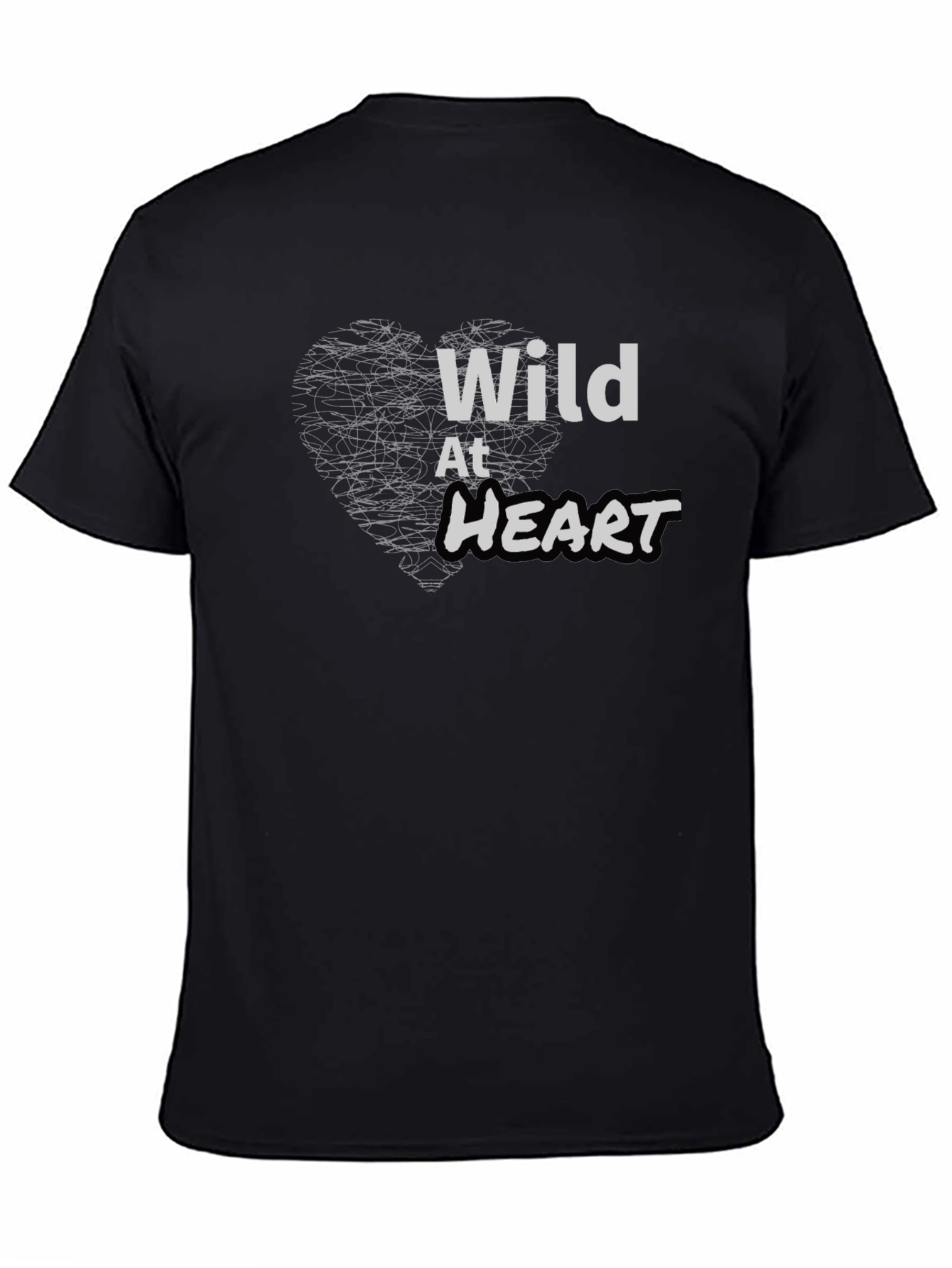 Wild At Heart Black Graphic Tee