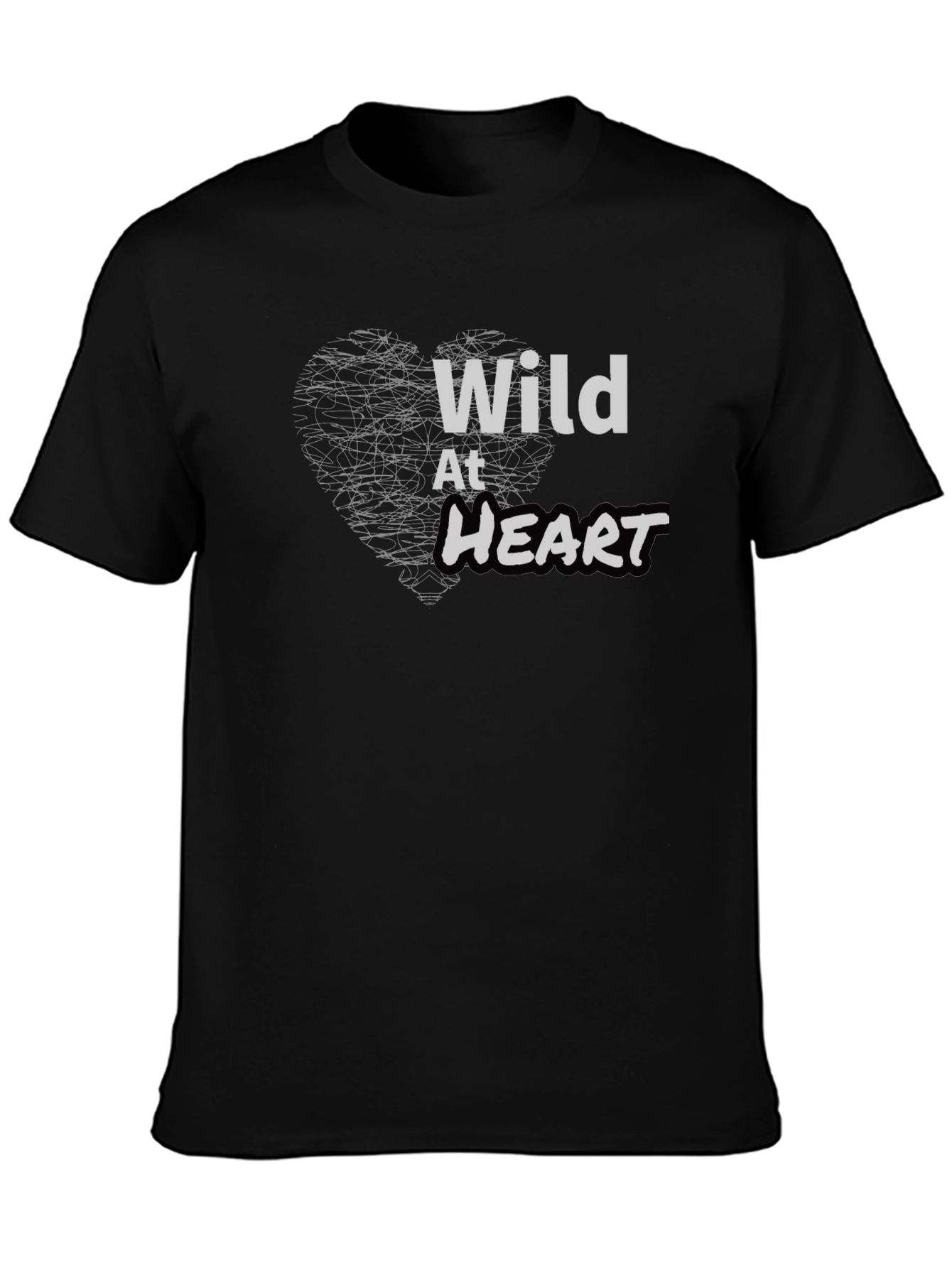 Wild At Heart Black Graphic Tee